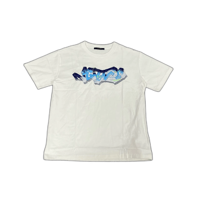 Louis Vuitton Louis Vuitton Graffiti Logo Short Sleeve T Louis Vuitton Louis Vuitton Graffiti Logo Short Sleeve T
