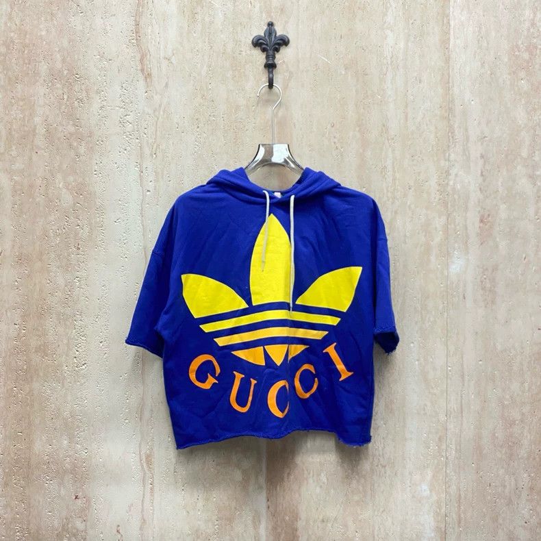 Gucci Gucci Co-branded clover letter logo short-sleeved hoodie 25 Size XS / US 0-2 / IT 36-38 - 1 Thumbnail