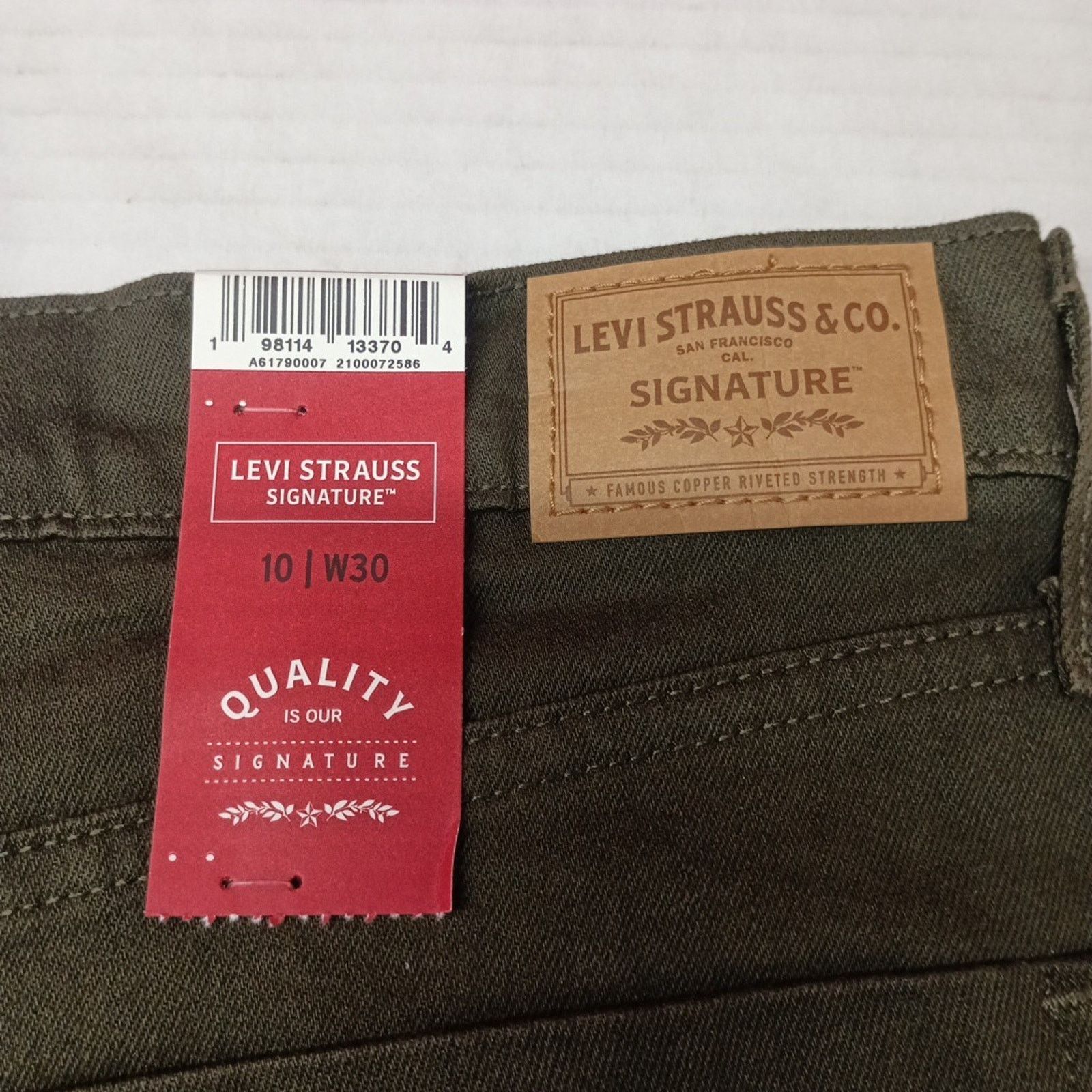 Levi's Women's Green Levi High Rise Utility Loose Jeans Size 10/W30 Size 32" / US 10 / IT 46 - 11 Thumbnail