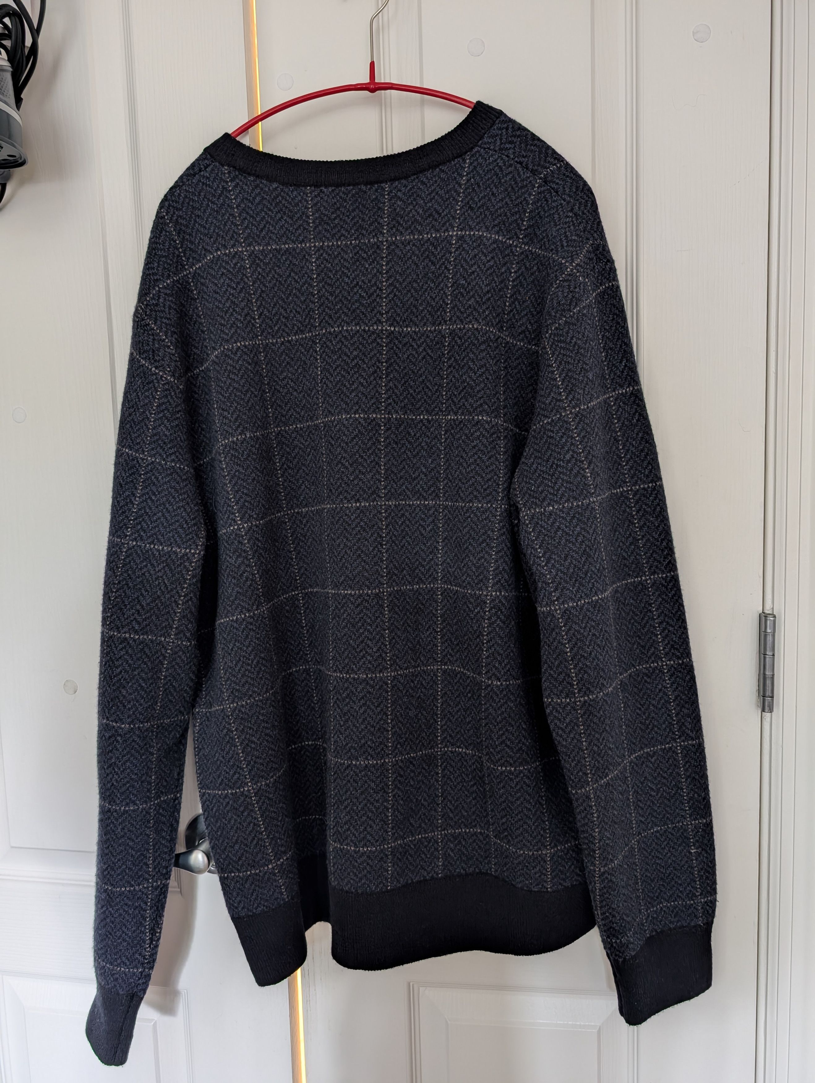 J.Crew JCrew Windowpane Merino Wool Sweater Size US XL / EU 56 / 4 - 3 Thumbnail