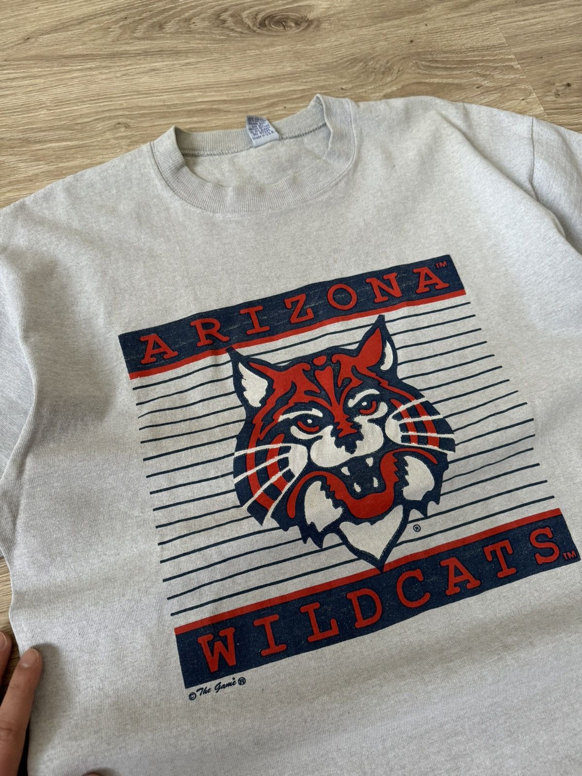 Vintage Vintage 90s The Game Arizona Wildcats University T Shirt Size US L / EU 52-54 / 3 - 4 Thumbnail