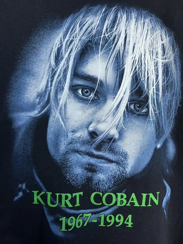 Band Tees Vintage Nirvana Kurt Cobain 90s tee Printed Rock Band Size US L / EU 52-54 / 3 - 4 Thumbnail