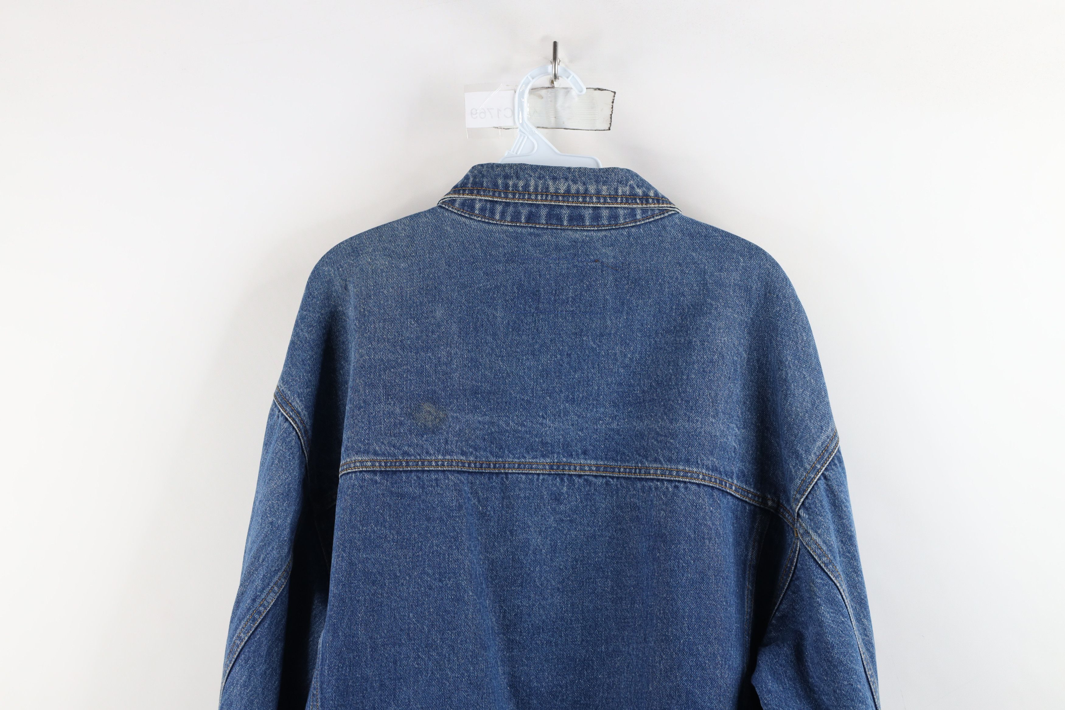 Vintage Vintage 90s Streetwear Jeweled Denim Jean Trucker Jacket Size XL / US 12-14 / IT 48-50 - 13 Thumbnail