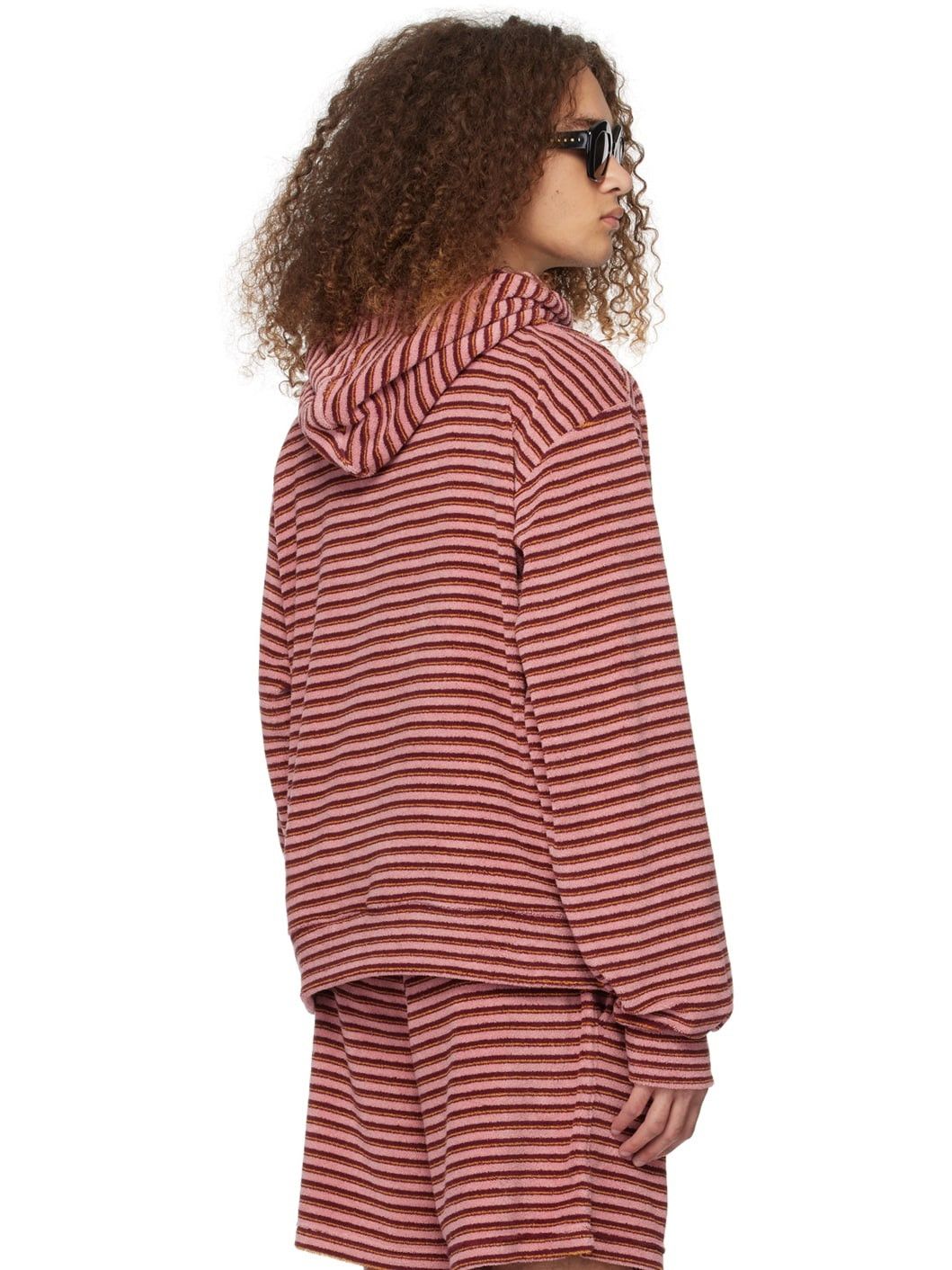 Marni o1w1db10125 Striped Hoodie in Pink Size US XL / EU 56 / 4 - 3 Thumbnail