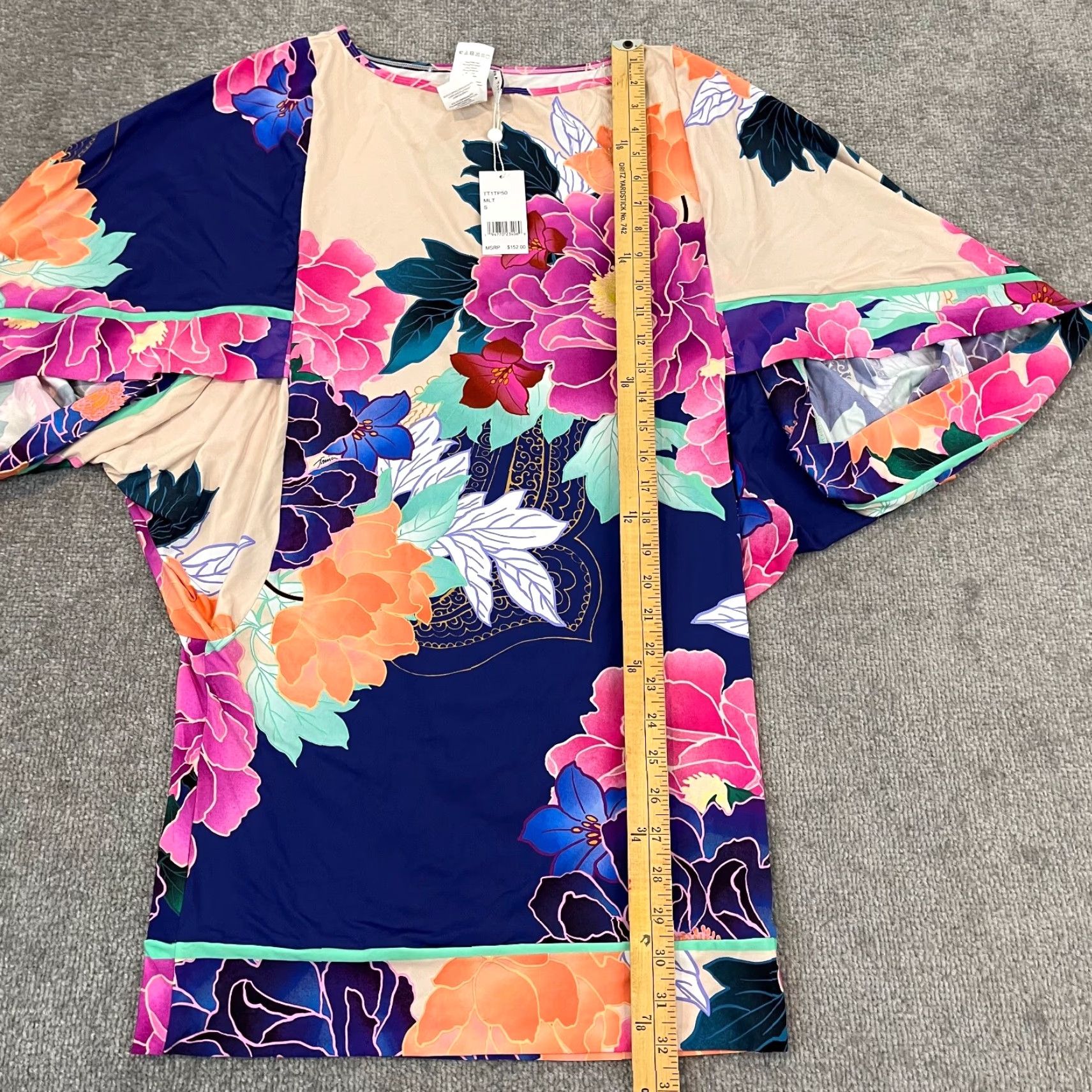 Trina Turk VINTAGE Trina Turk Swimsuit Cover Up Women’s Small 8 Floral Mini Dress Beach Resort Fashion Size S / US 4 / IT 40 - 3 Thumbnail