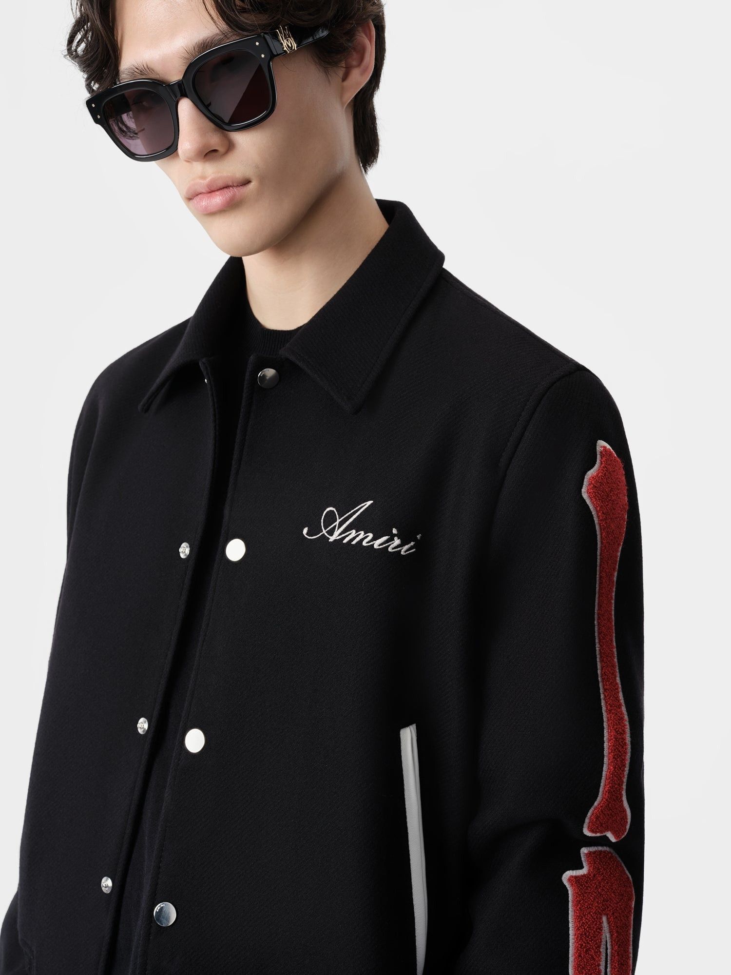 Amiri o1orln1125 Bones Jacket in Black/Red Size US L / EU 52-54 / 3 - 5 Thumbnail