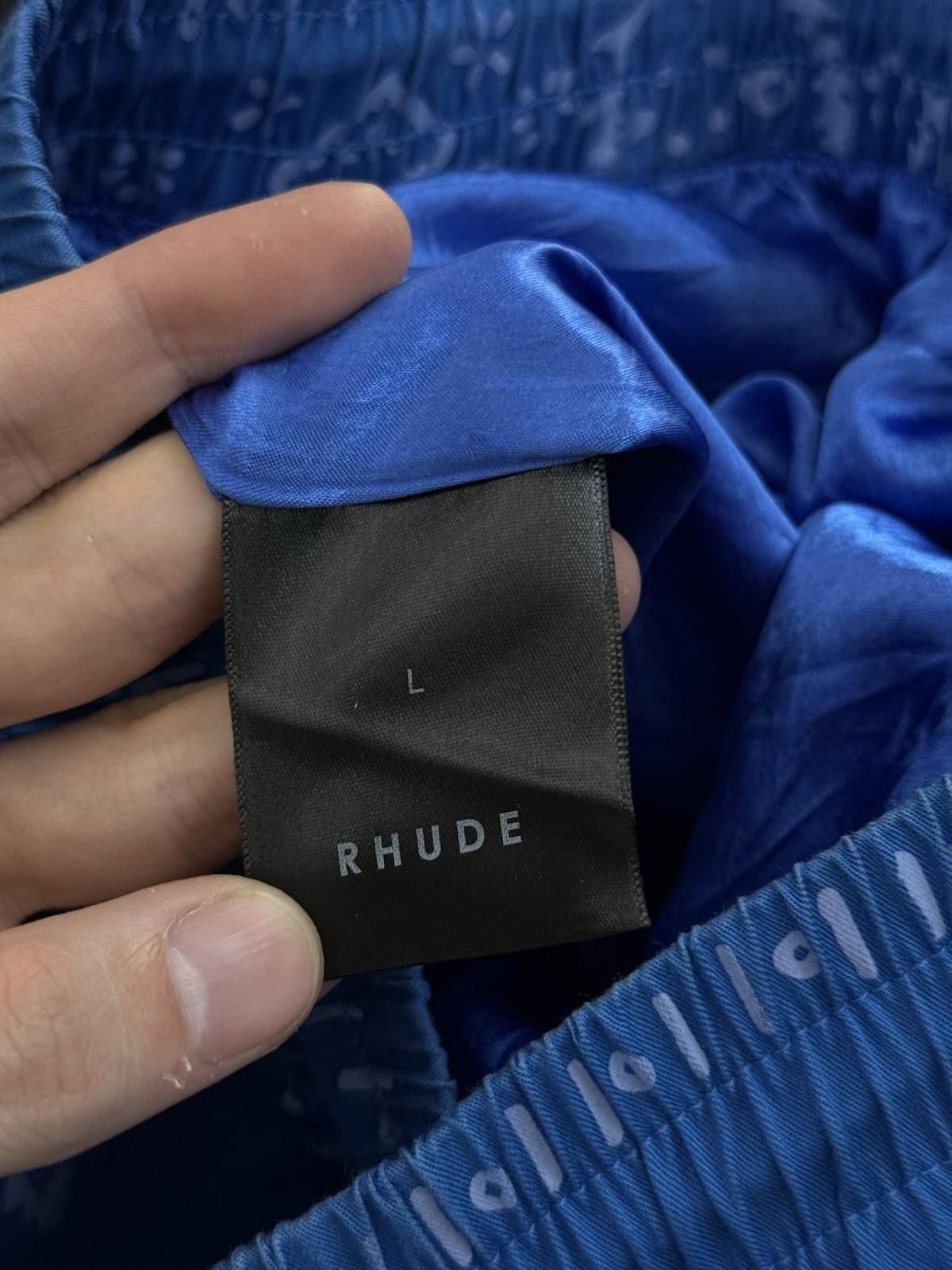 Rhude Rhude Logo Shorts Blue White Summer 100% Authentic (Large) Size US 34 / EU 50 - 12 Thumbnail