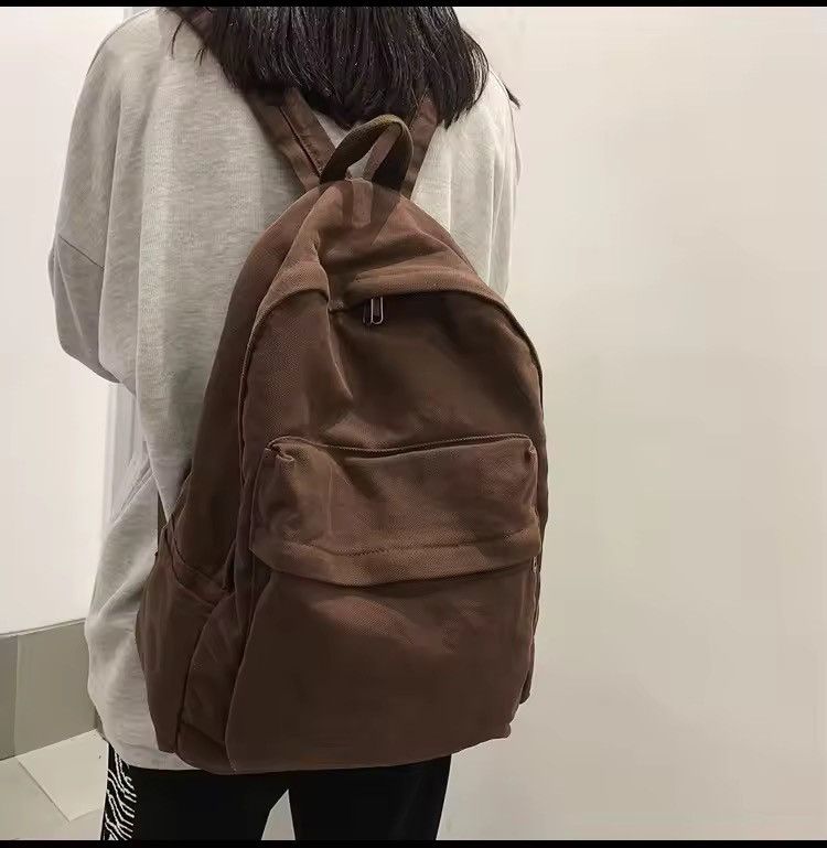 Vintage Aesthetic Canvas Backpack Size ONE SIZE - 1 Thumbnail