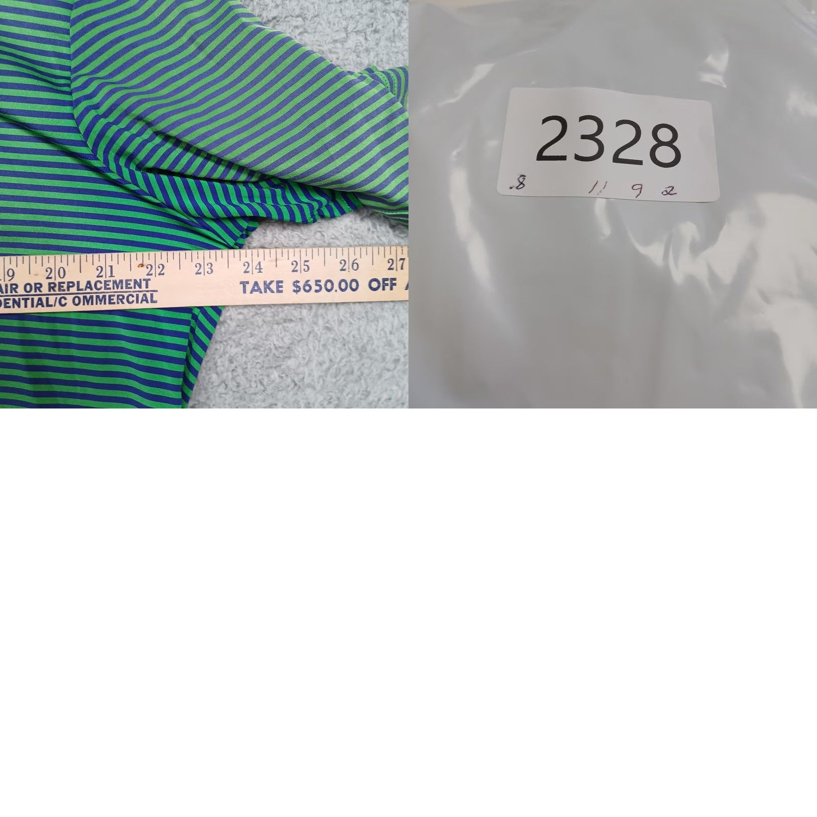 RLX Ralph Lauren RLX Ralph Lauren Polo Shirt Mens L Green Blue Stripe Pebble Beach Golf 1919 Shirt Short Sleeve Polo Mens Green Size US L / EU 52-54 / 3 - 8 Thumbnail