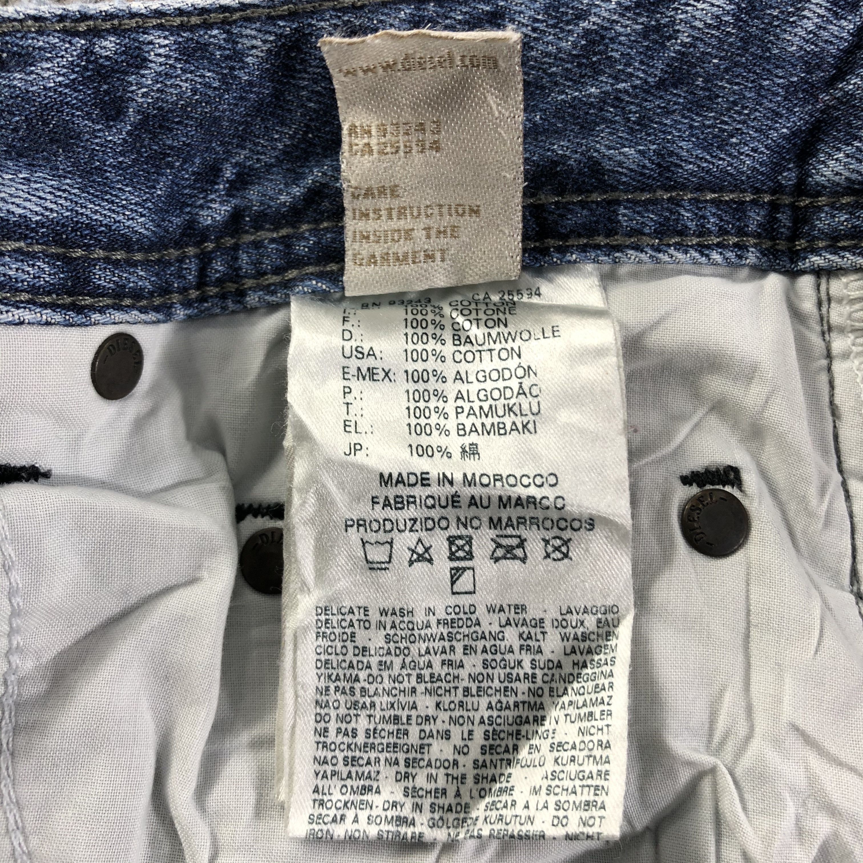 Diesel Distressed Diesel Faded Blue Jeans KJ2008 Size 27" / US 4 / IT 40 - 12 Thumbnail