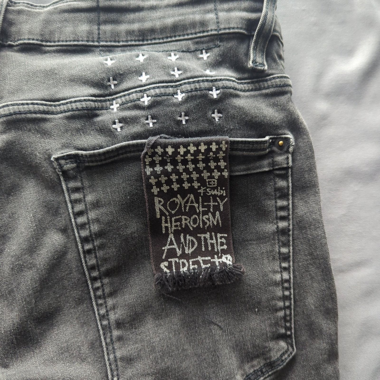 Ksubi Royalty Heroism & The Streets Black Skinny Jeans 34