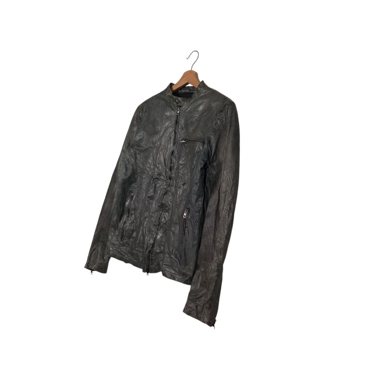 Vera Pelle 🔥CROPPED LEATHER BIKER JACKET BONDAGE SALVATORE SANTORA Size US S / EU 44-46 / 1 - 4 Thumbnail