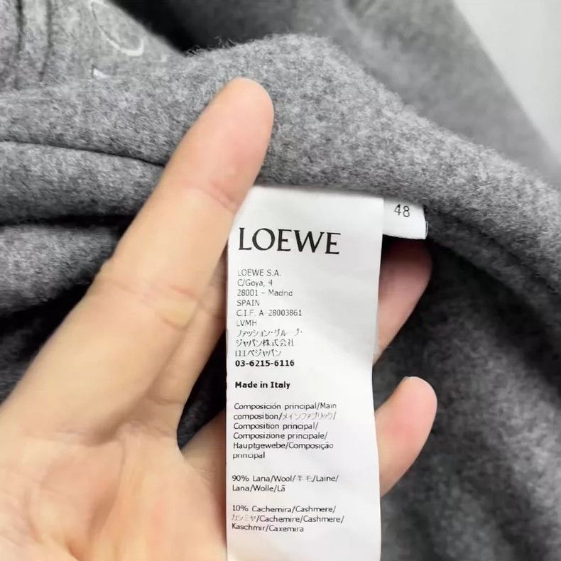 Loewe LOEWE Cashmere blended leather embroidered Logo jacket Size M / US 6-8 / IT 42-44 - 6 Thumbnail