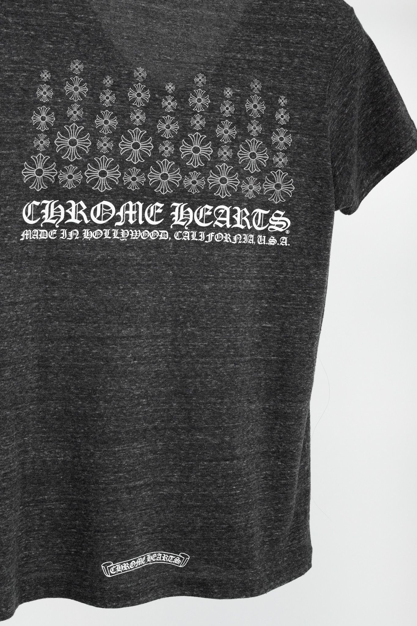 Chrome Hearts Chrome Hearts Grey Cotton-Blend Jersey Graphic T-Shirt Size L / US 10 / IT 46 - 8 Thumbnail