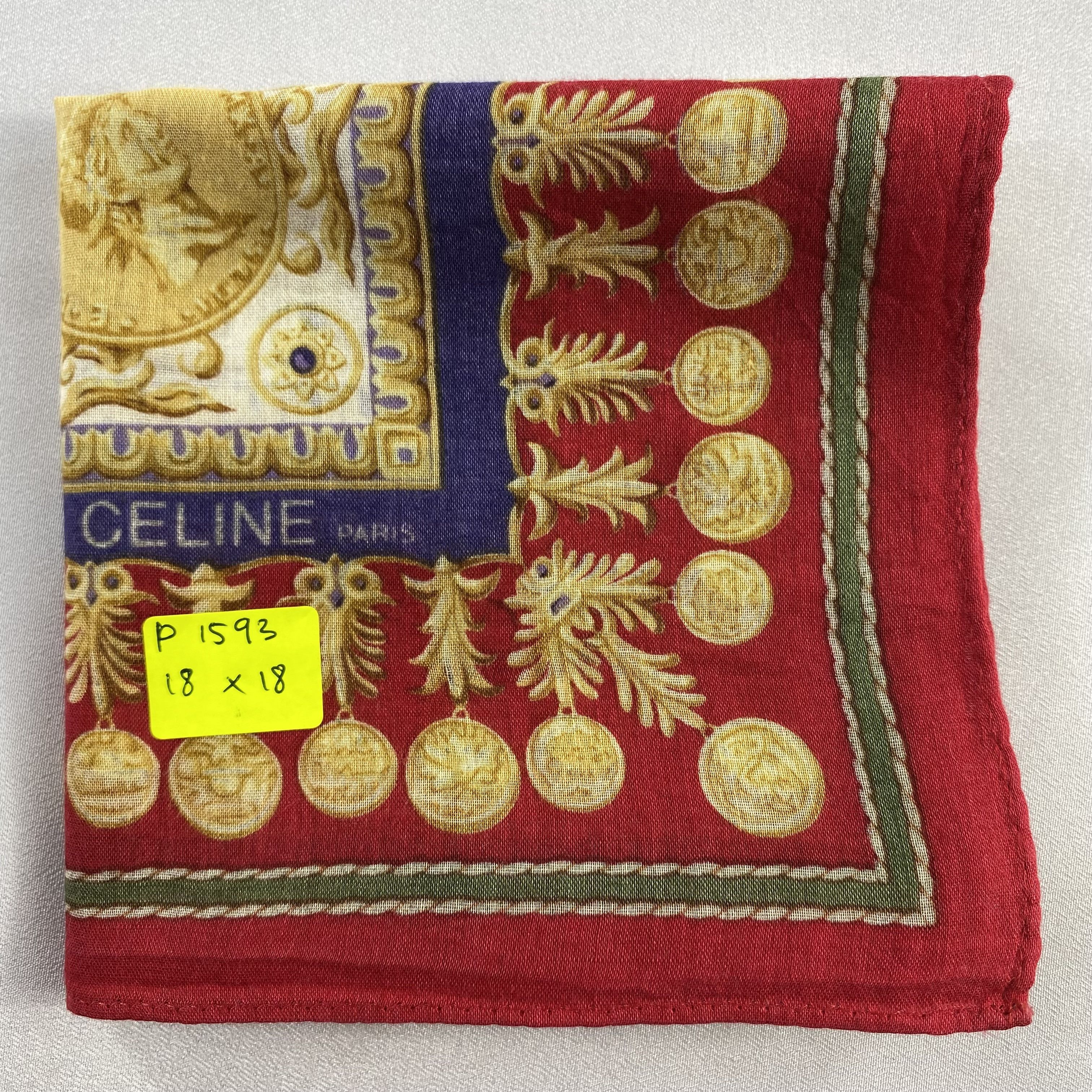 Celine × Vintage Celine Handkerchief / Neckerchief / Bandana-P1593 Size ONE SIZE - 7 Thumbnail