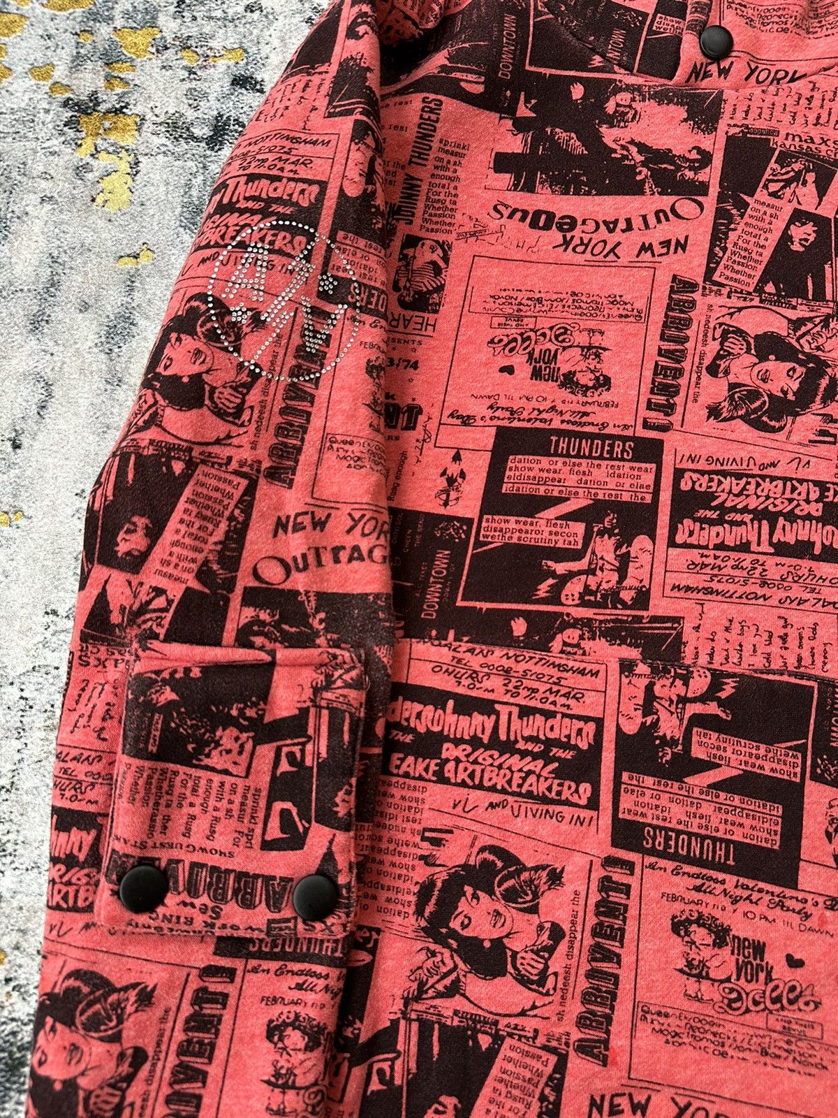Hysteric Glamour ALVIN ALL OVER PRINTED MULTI POCKET HOODIE HYSTERIC STYLE Size US M / EU 48-50 / 2 - 4 Thumbnail