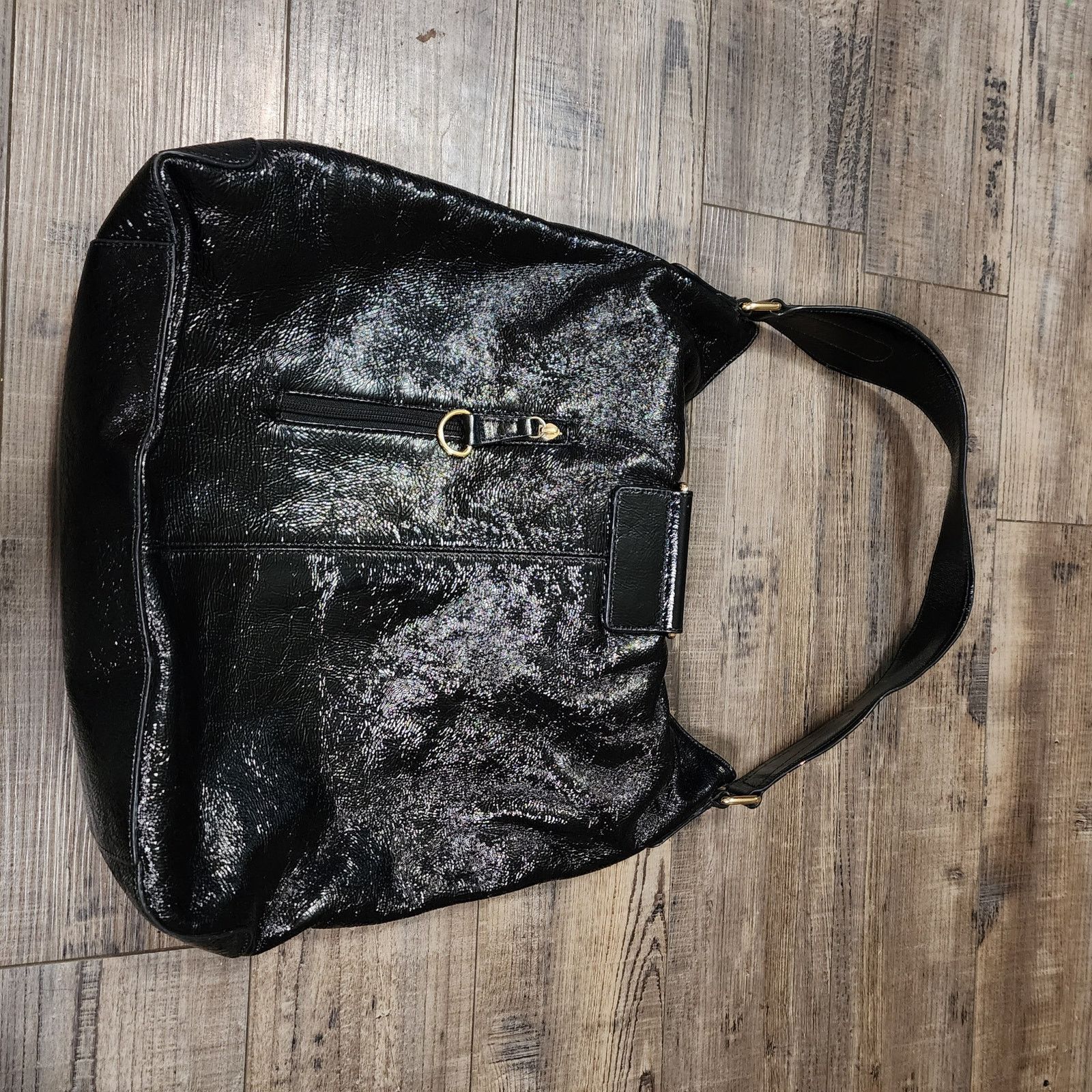 Hobo Hobo International Black Shiny shoulder bag purse Size ONE SIZE - 9 Thumbnail