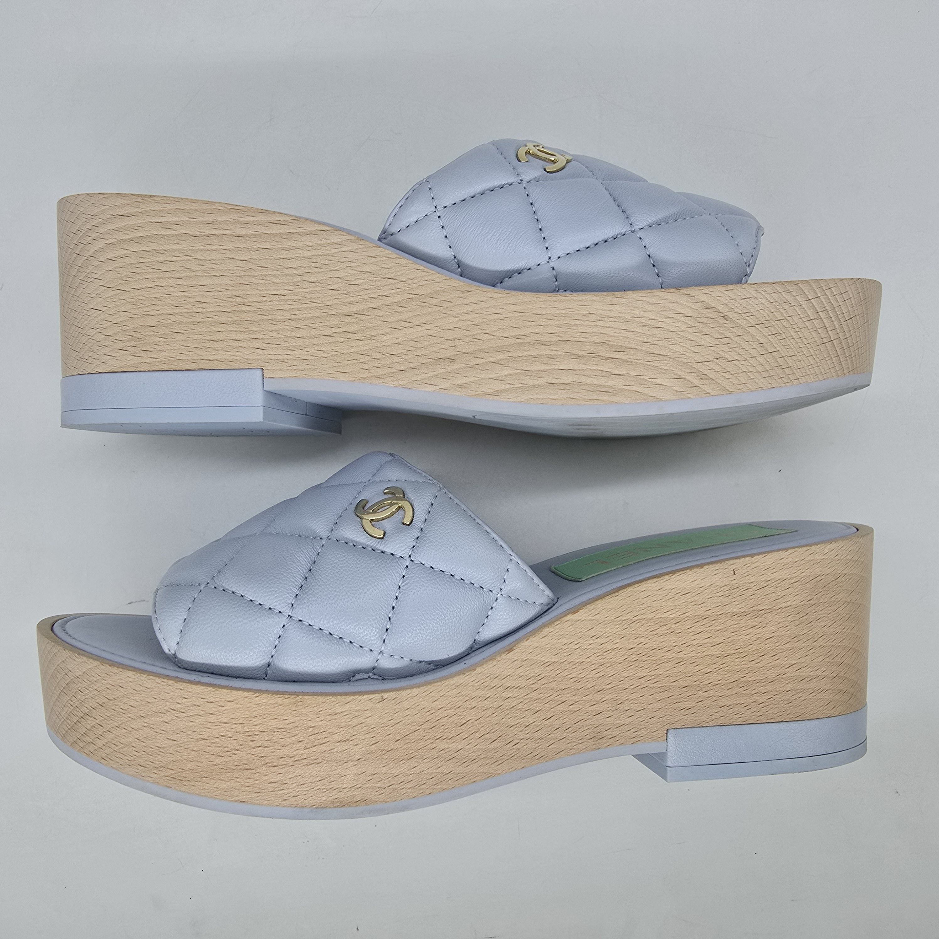 Chanel Chanel - 22C Quilted Leather Platform Sandals Size US 8 / IT 38 - 5 Thumbnail