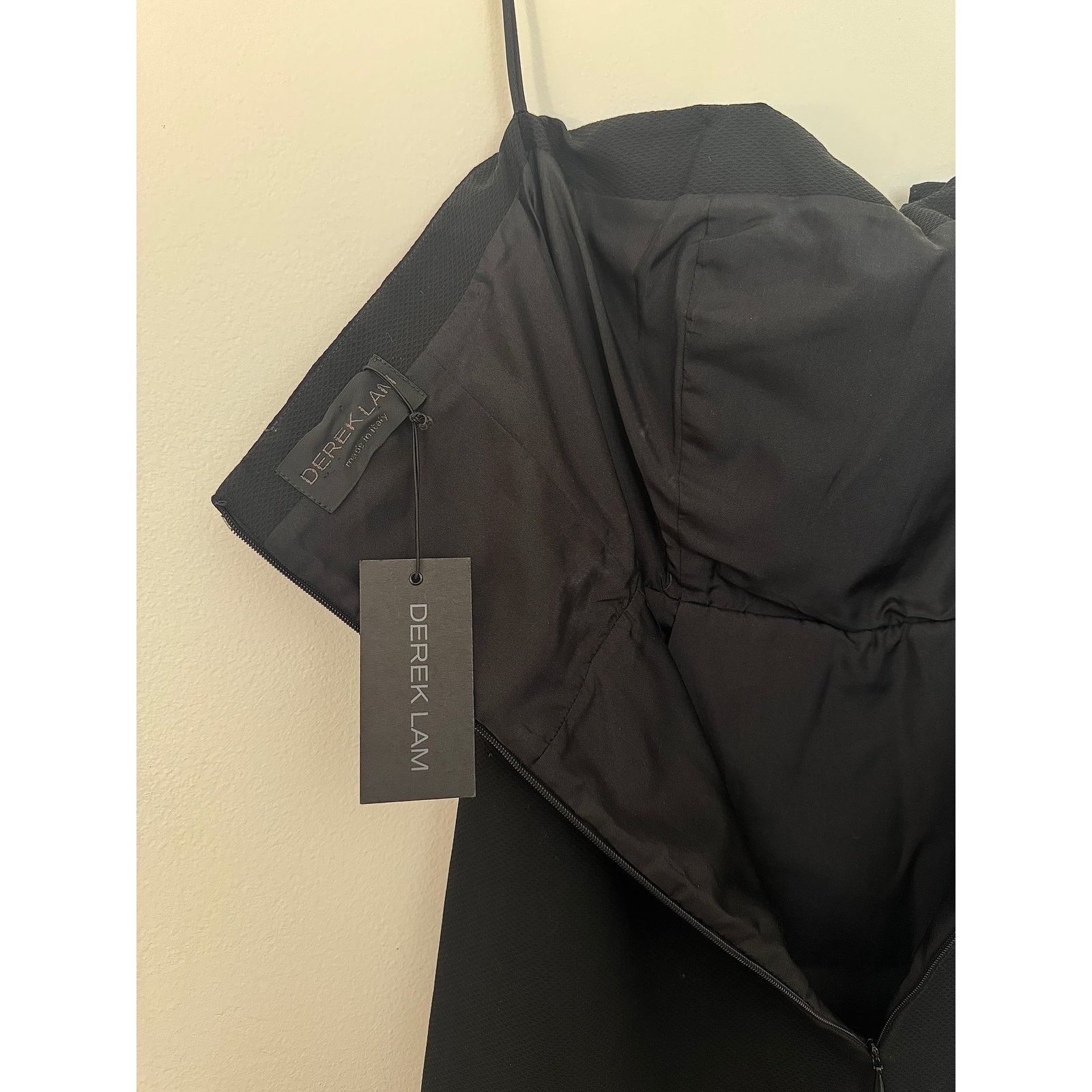 Other Derek Lam NWT Black Cotton/Silk Strapless Bow Mini Dress Size M / US 6-8 / IT 42-44 - 3 Thumbnail