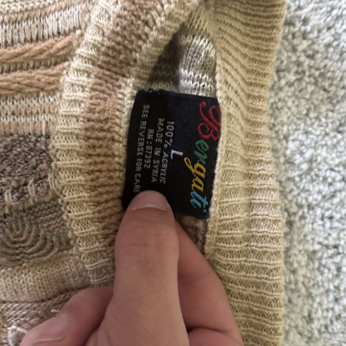 Bergati Vintage Bergati Patterned Sweater 90s Large 3D Coogi Style Size US L / EU 52-54 / 3 - 2 Thumbnail
