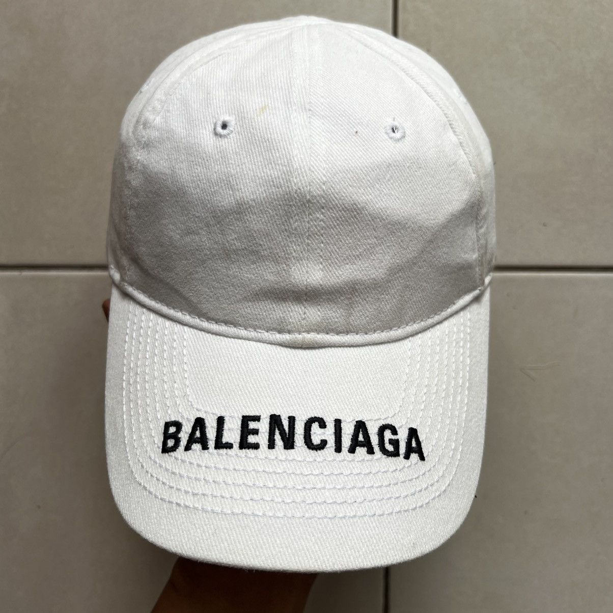 Balenciaga Balenciaga Embroidery Logo Baseball Hat Size ONE SIZE - 8 Thumbnail