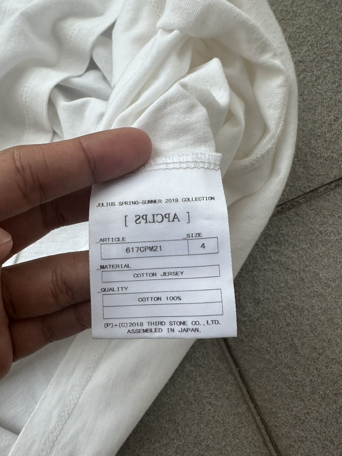 Japanese Brand × Julius S/S18 Julius 7 Face ' APCLPS ' tshirt Size US XL / EU 56 / 4 - 5 Thumbnail