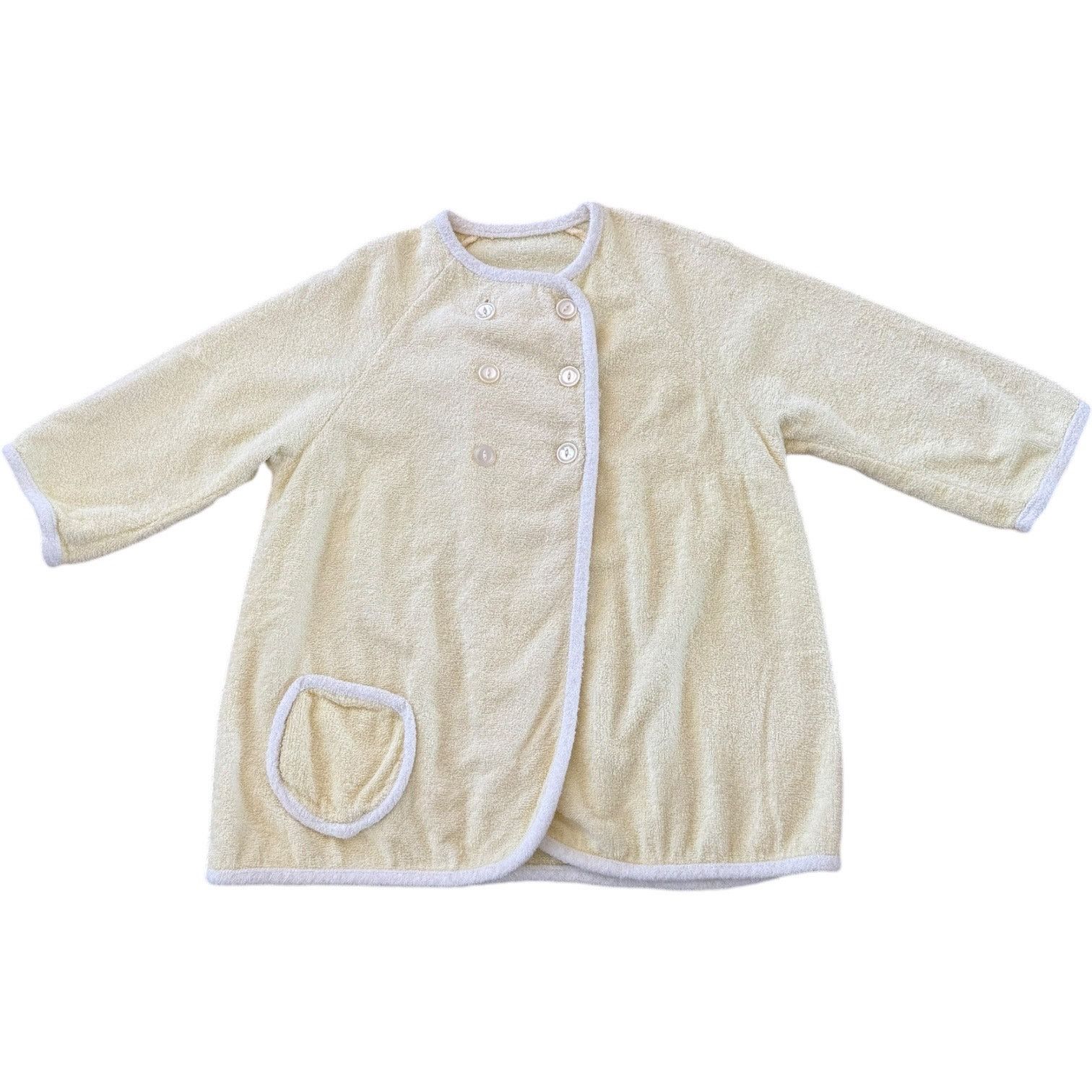 Vintage Vtg Terrycloth robe jacket double breasted beach pool yellow Size M / US 6-8 / IT 42-44 - 12 Thumbnail