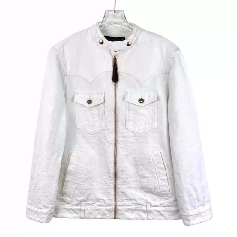 Louis Vuitton Louis Vuitton 23 white logo cotton zippered long-sleeved d Size XS / US 0-2 / IT 36-38 - 1 Thumbnail