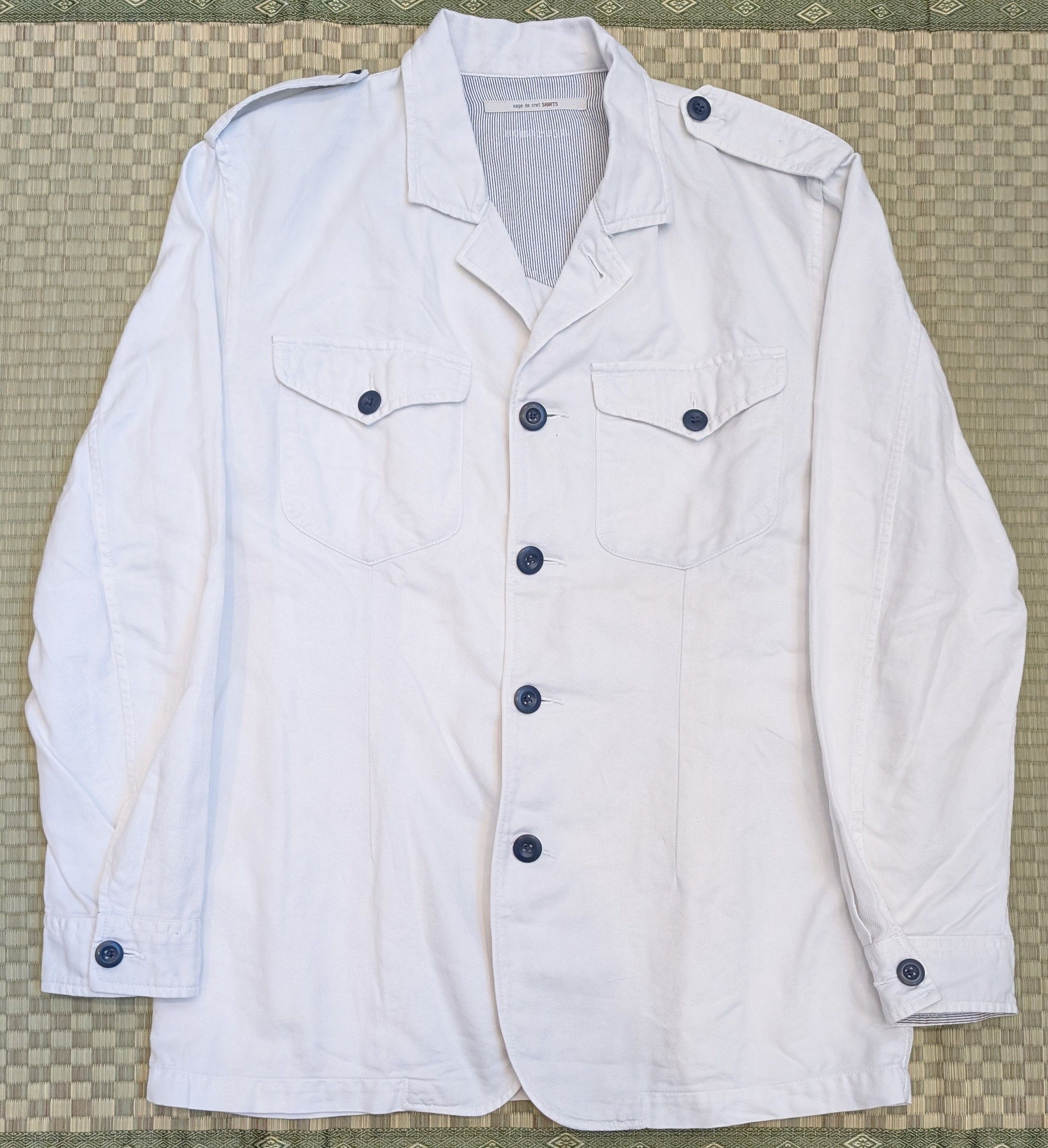 Sage De Cret Sage de Cret 100% Cotton Shirt Jacket Made in Japan Size US M / EU 48-50 / 2 - 1 Thumbnail