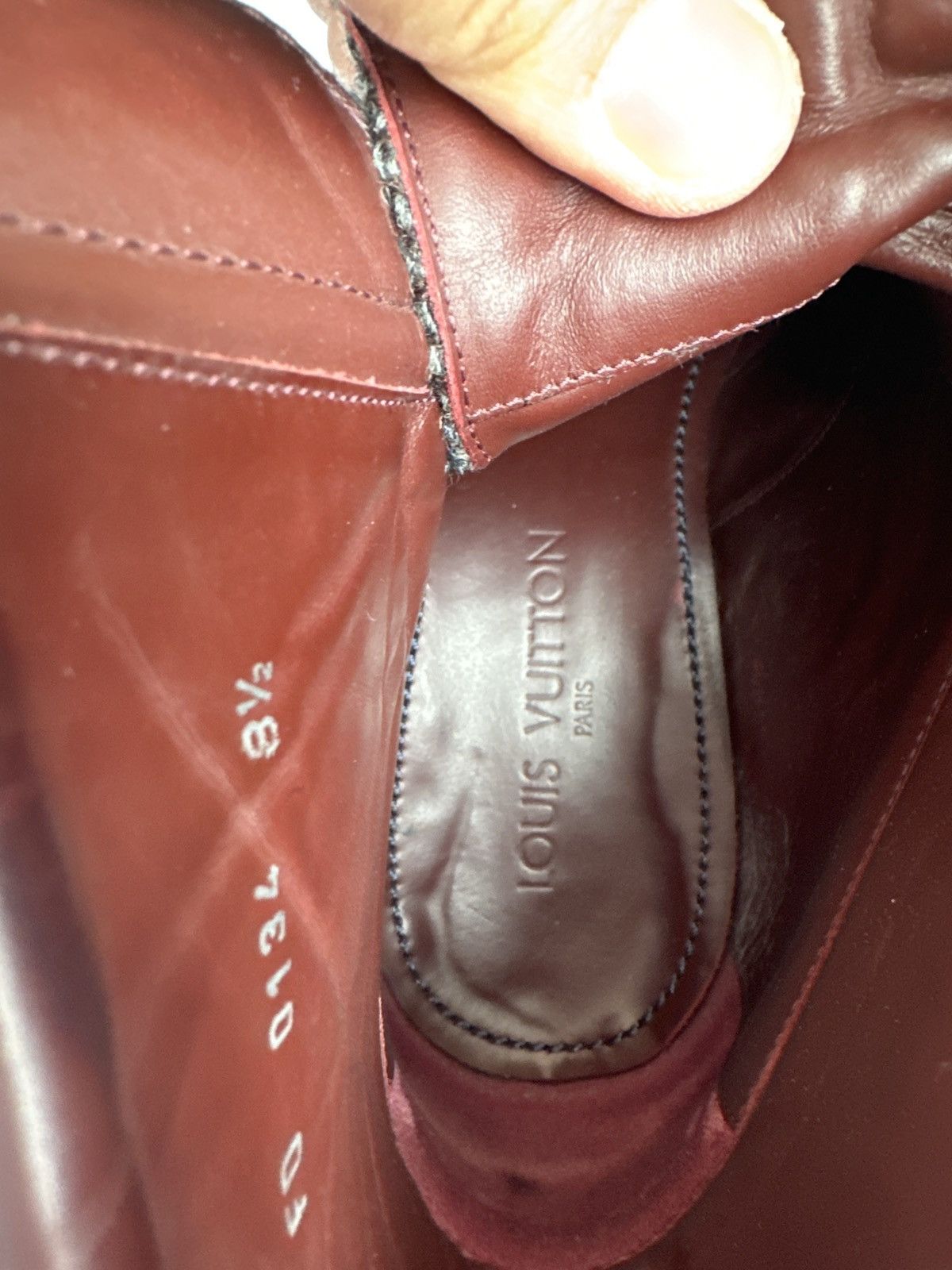 Louis Vuitton Wingtip Wool and Leather Brougue Boot. Size US 8.5 / EU 41-42 - 8 Thumbnail