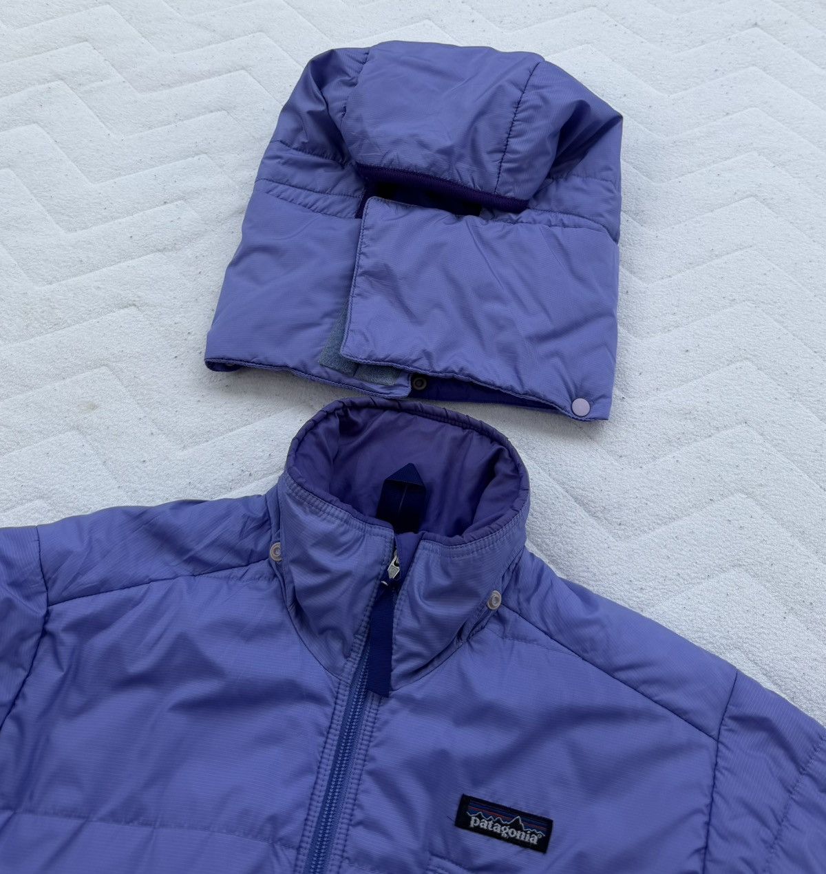 Patagonia Patagonia Purple Puffer Hooded Jacket Size XS / US 0-2 / IT 36-38 - 12 Thumbnail