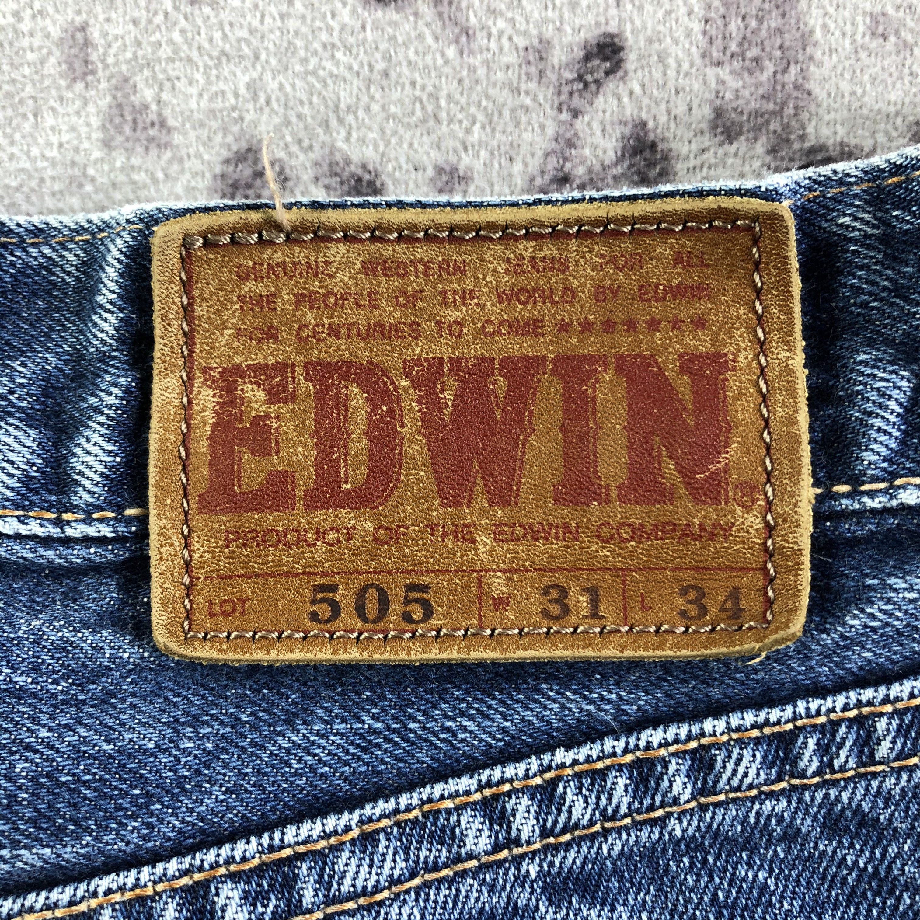 Edwin Vintage Blue Wash Edwin 505 Selvedge Jeans-JM3636 Size US 32 / EU 48 - 6 Thumbnail