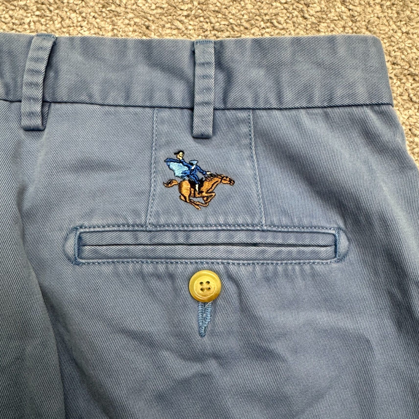 Peter Millar VINTAGE Peter Millar Men's Chino Pants Size 36 Blue Regular Fit Straight Leg Cotton Size US 36 / EU 52 - 3 Thumbnail