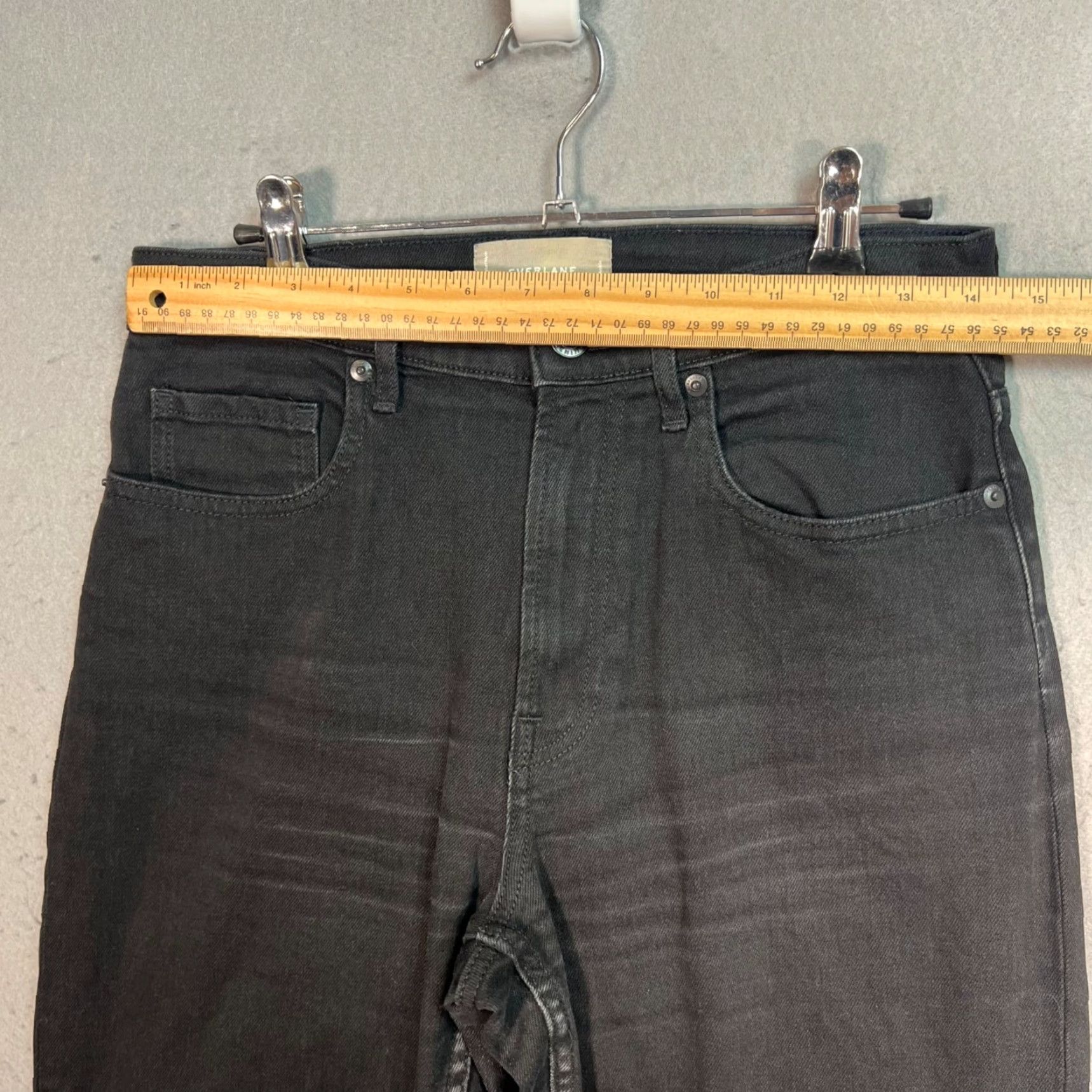Everlane Everlane Jeans 28 Black High Waist Straight Denim 5-Pocket Womens Adult Regular Size 28_IN Inseam 26 in Slim Leg Size 28" / US 6 / IT 42 - 5 Thumbnail
