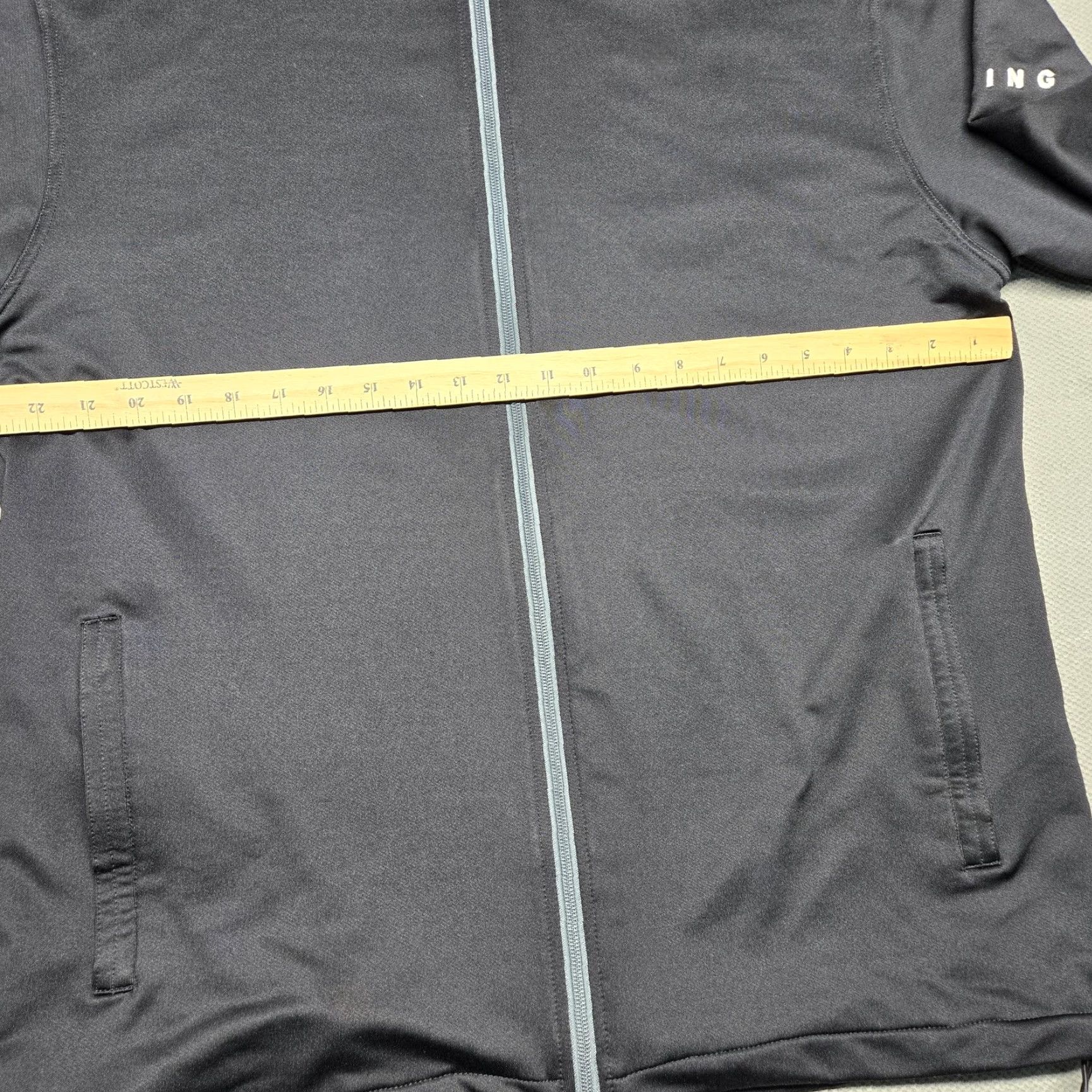 Layer 8 Dunning Track Jacket Mens 2XL Gray Full Zip Lightweight Golf Performance Layer Jacket Size US XXL / EU 58 / 5 - 5 Thumbnail