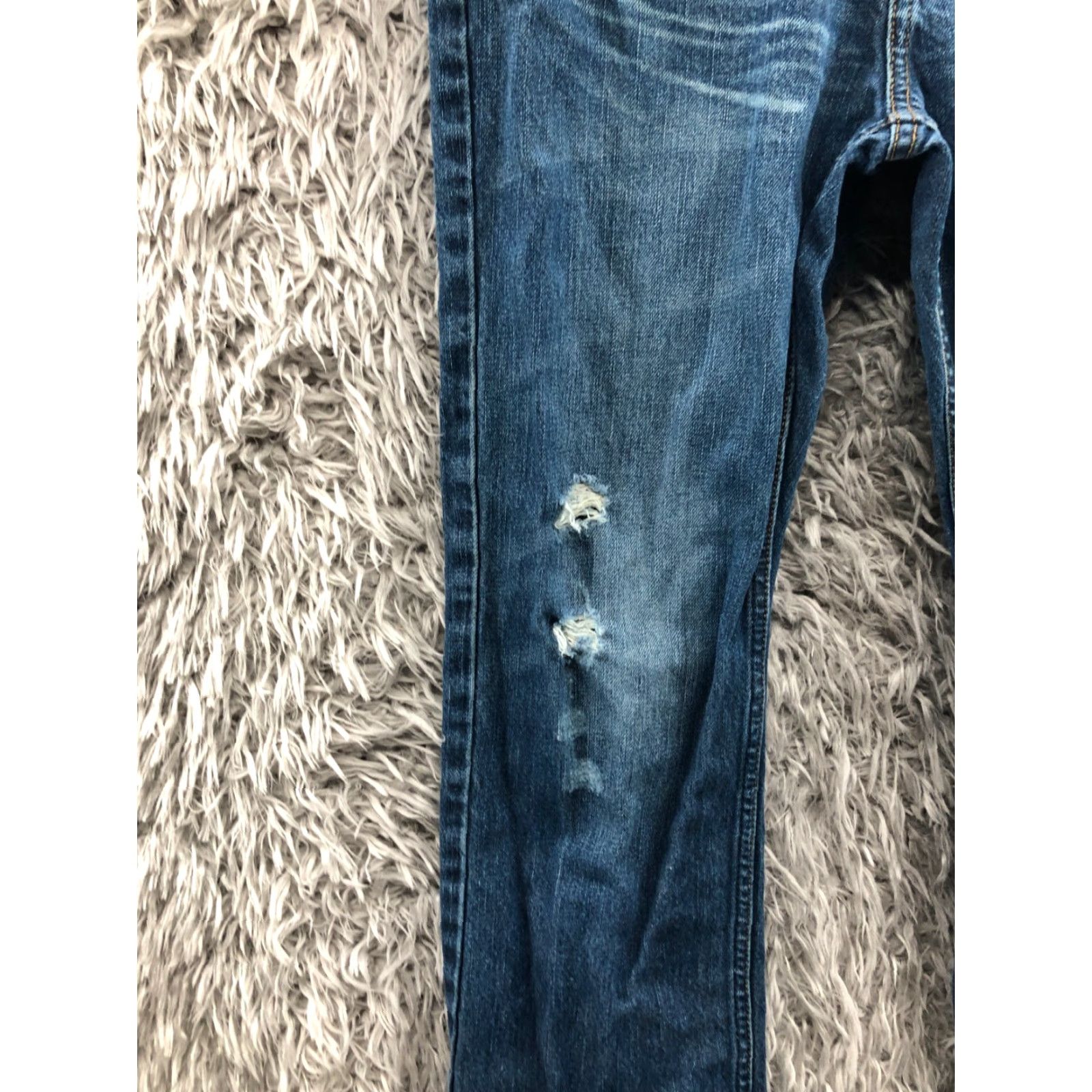 Vintage Bullhead Jeans Slim Straight Bullhead 30x30 Mens Mid Blue Wash Casual Regular Size 30 5-Pocket Denim Cotton Blend Belt Loops Zip Front Vintage No Size US 30 / EU 46 - 6 Thumbnail
