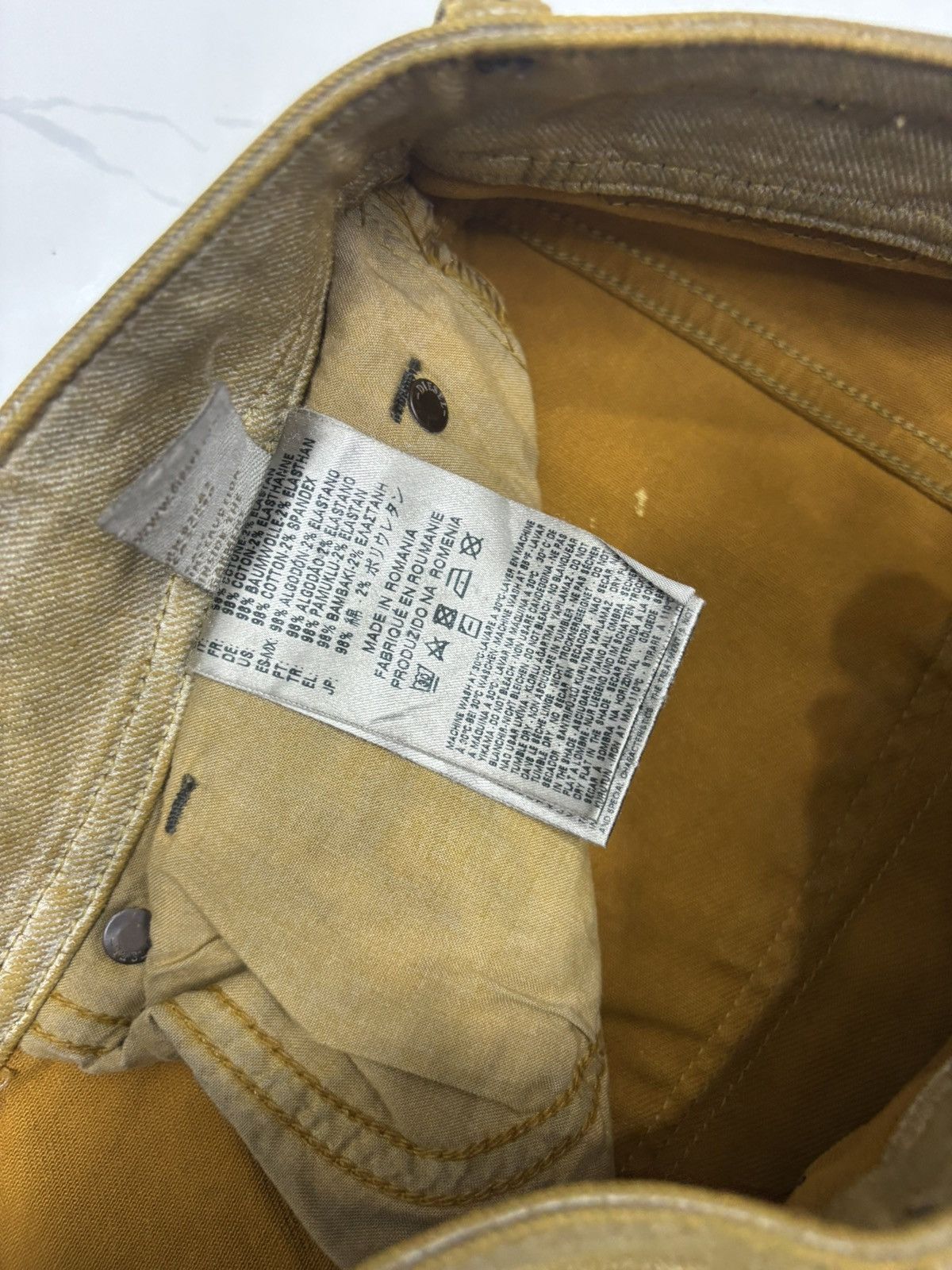 Diesel 💥Diesel Vintage Slim Skinny Distressed Jeans Tan Fade Size US 28 / EU 44 - 14 Thumbnail