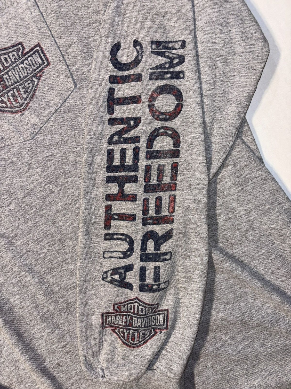 Harley Davidson Vtg Harley Davidson Motorcycle Freedom Indiana Long Sleeve Size US XXL / EU 58 / 5 - 4 Thumbnail