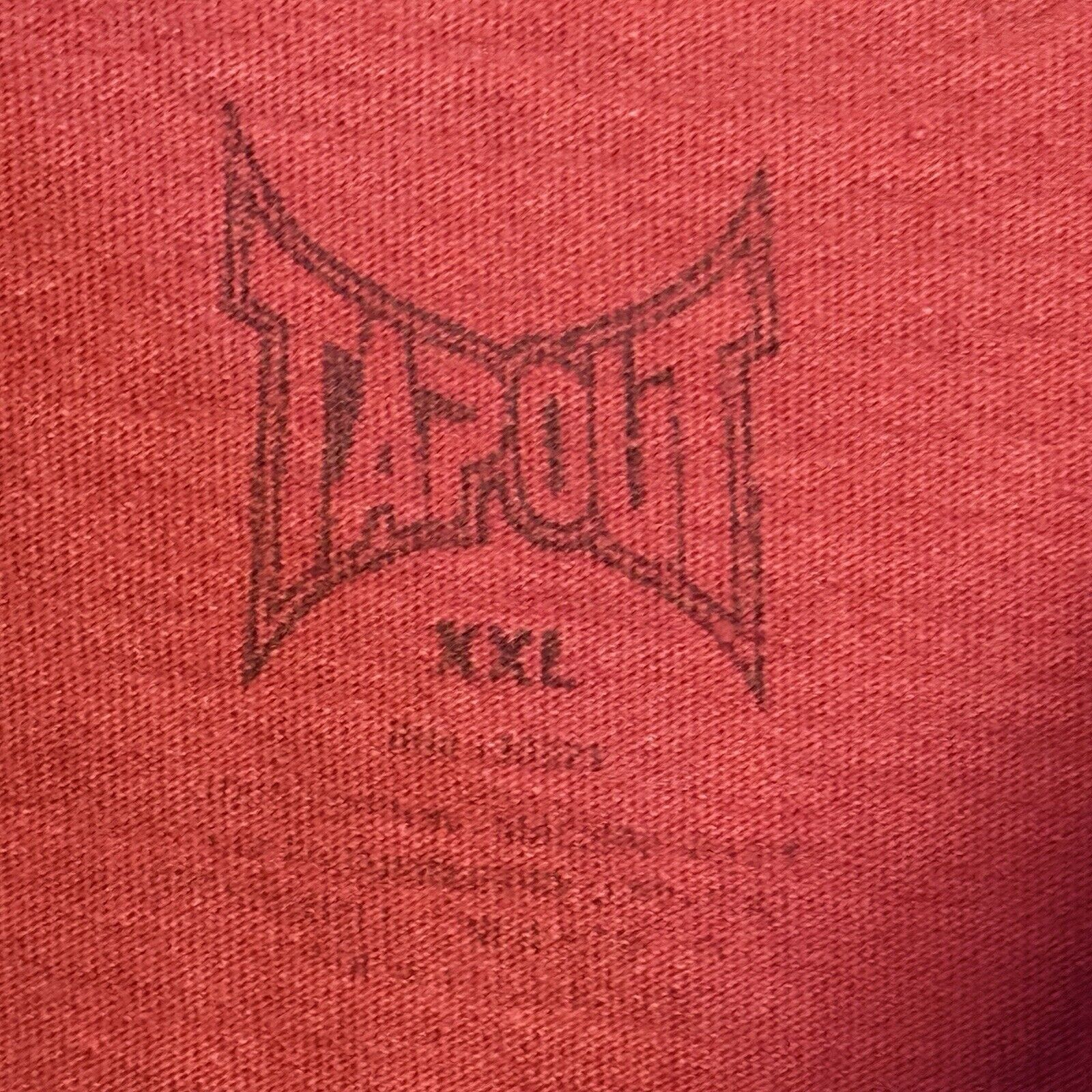 Tapout Tapout Fight Co T Shirt Mens 2XL Red Short Sleeve Streetwear Size US XXL / EU 58 / 5 - 6 Thumbnail