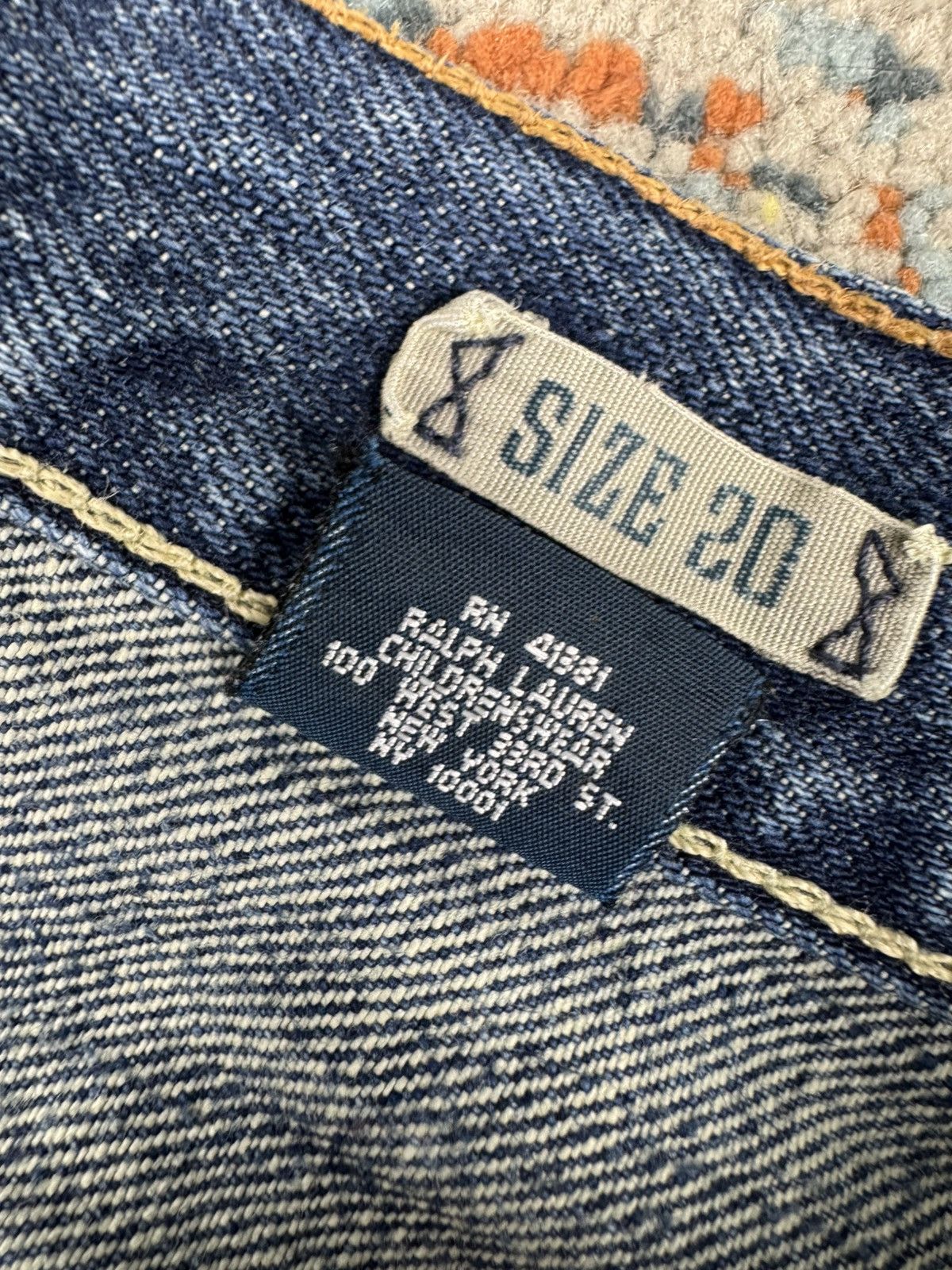 Polo Ralph Lauren Vintage Y2K Polo Ralph Lauren slim fit washed denim jeans Size US 29 - 14 Thumbnail