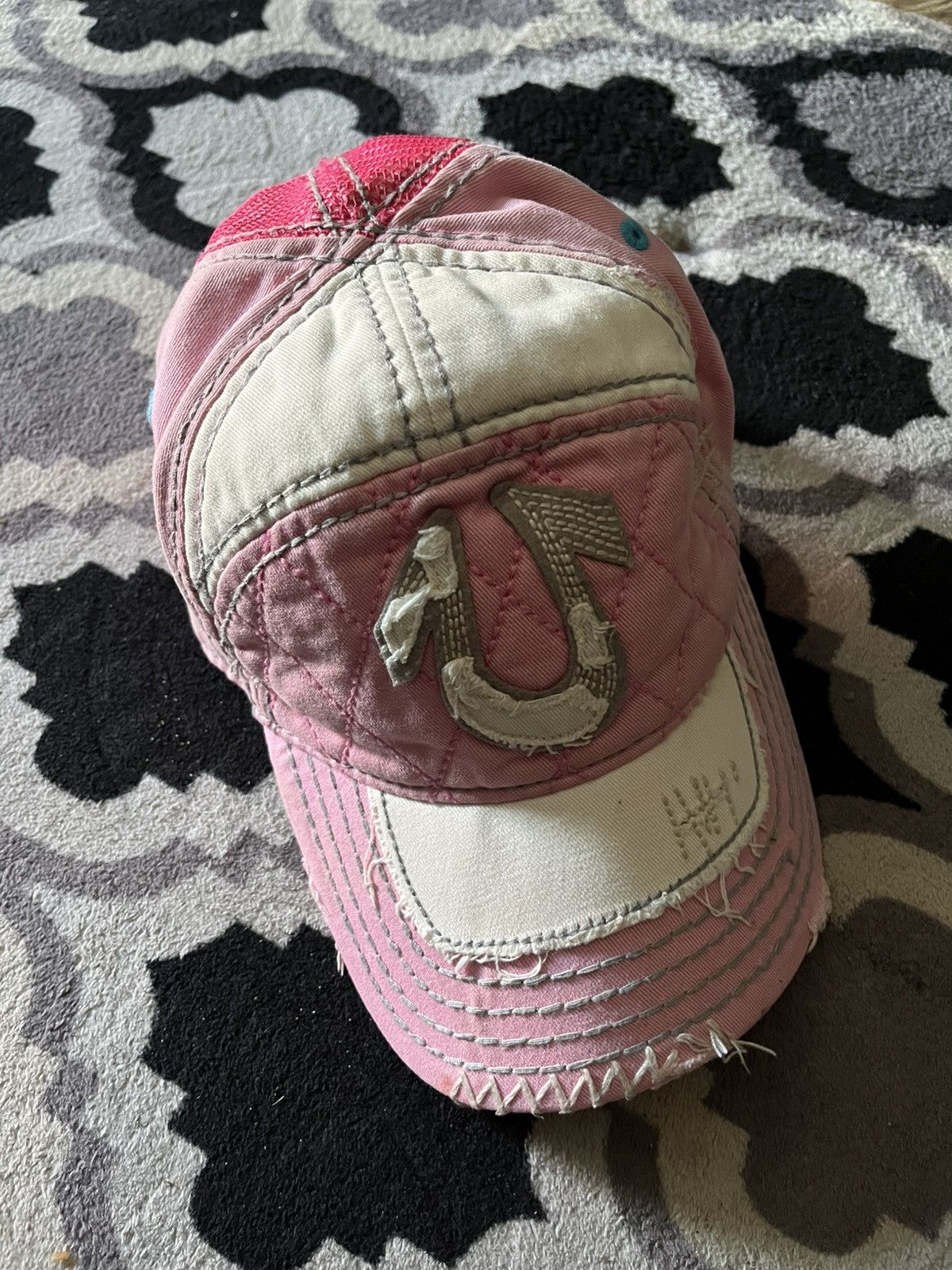 True Religion 2000s true religion distressed cap Size ONE SIZE - 3 Thumbnail