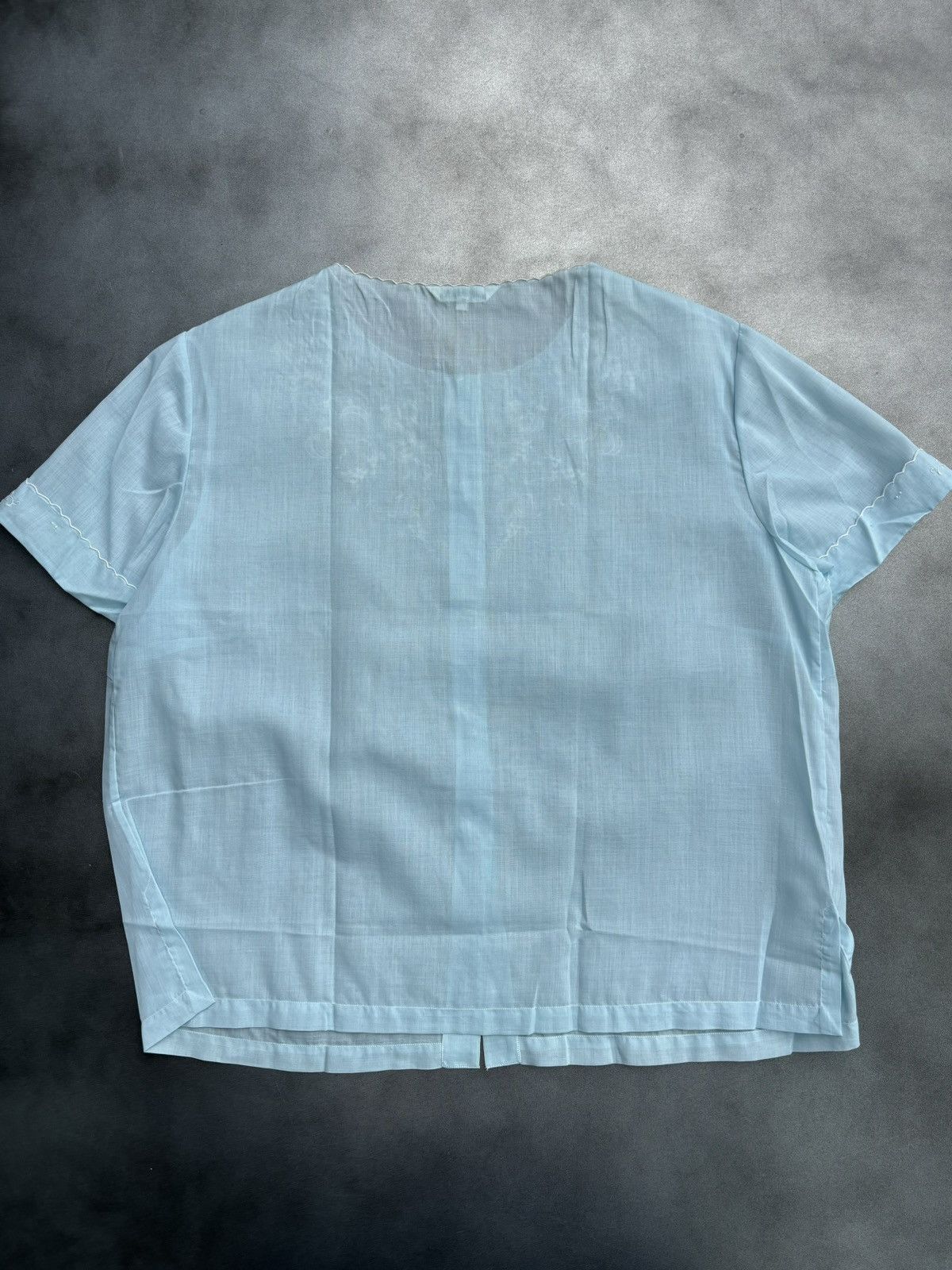 Vintage True Vintage Sheer Lace Night Shirt See Through Embroidered Size M / US 6-8 / IT 42-44 - 10 Thumbnail