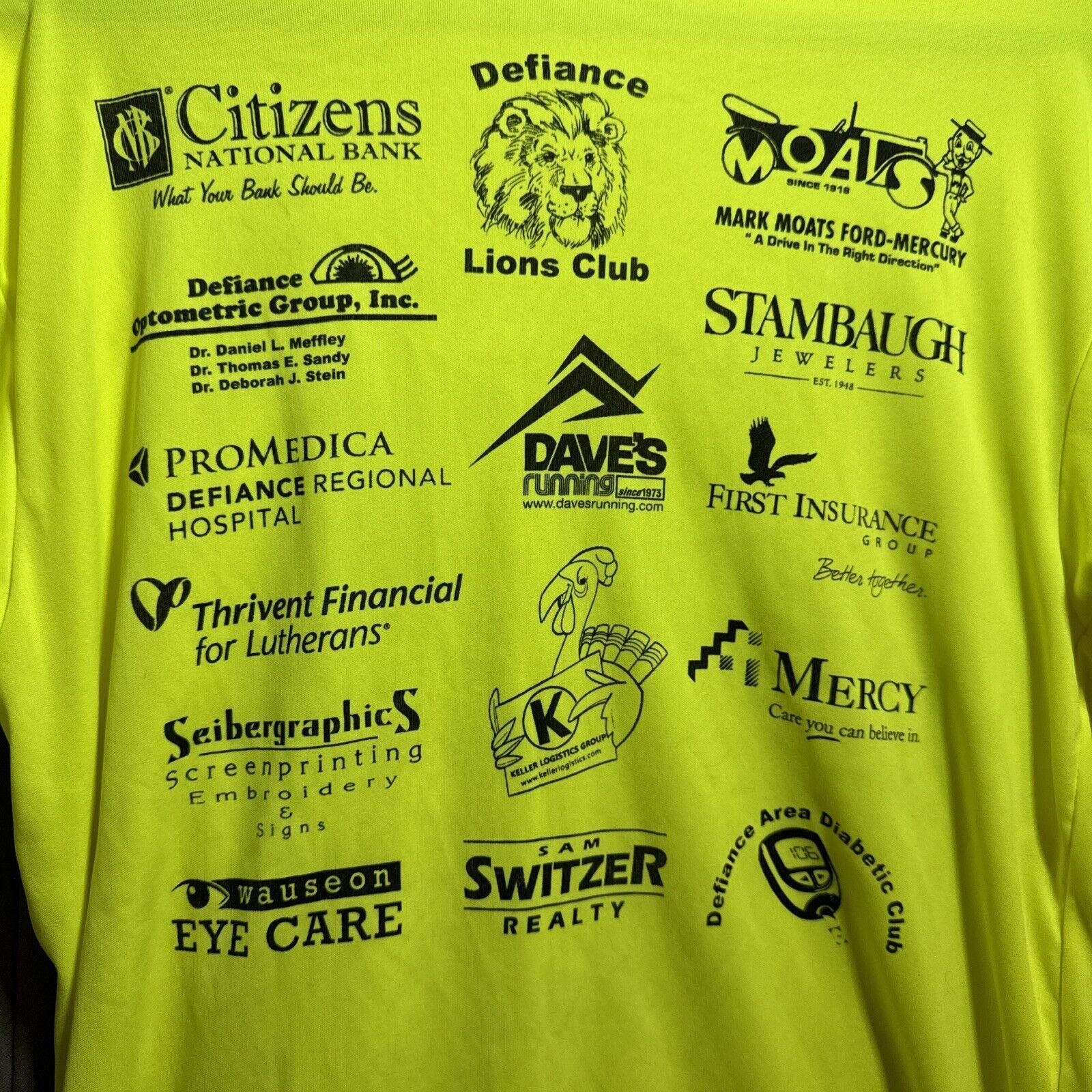 Other Turkey Trot Thanksgiving Parade Tee Shirt Medium Neon Yellow Size US M / EU 48-50 / 2 - 10 Thumbnail