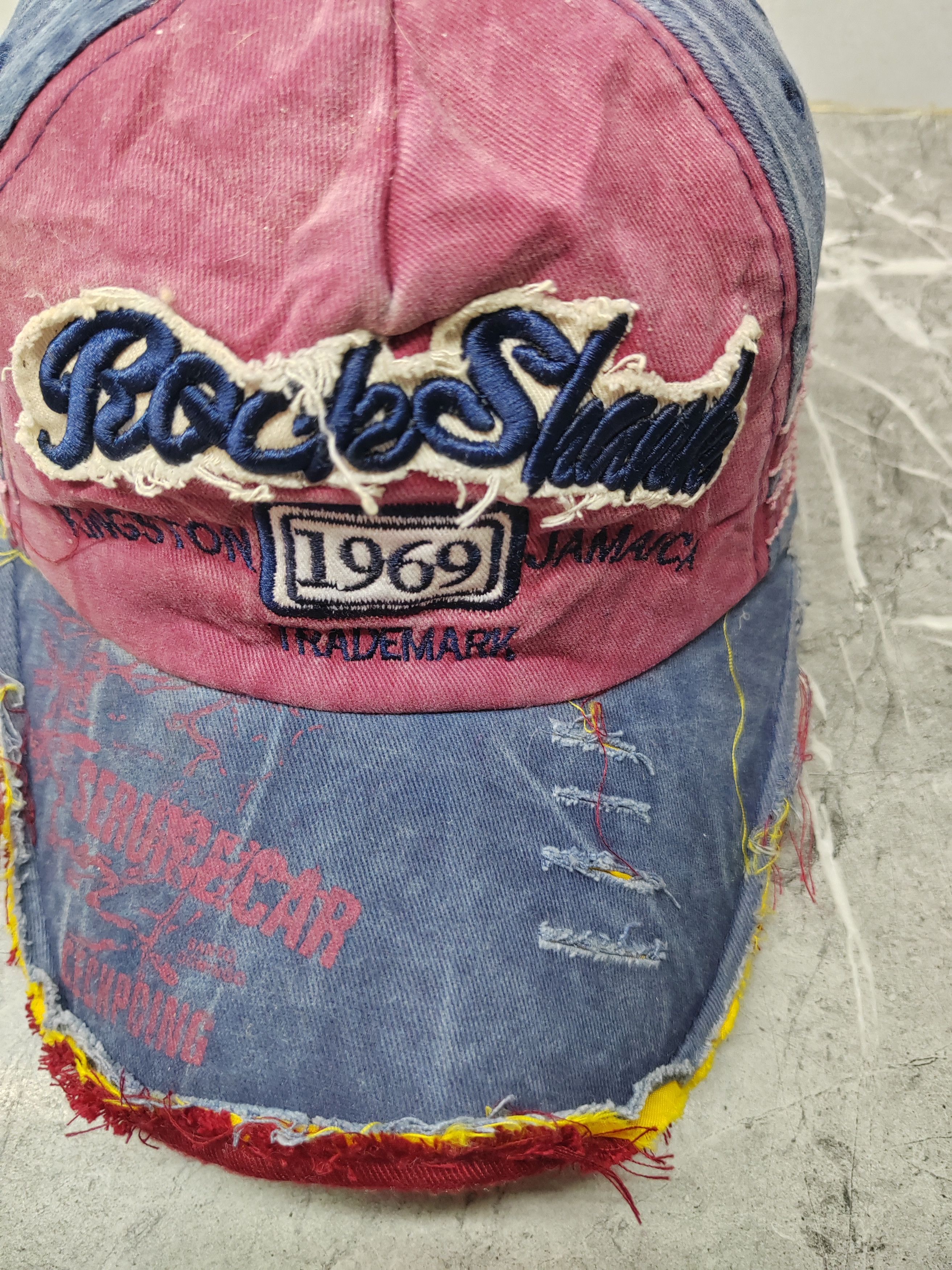 Japanese Brand Vintage Rock Shank 1969 Distressed Style Cap Hat Size ONE SIZE - 3 Thumbnail