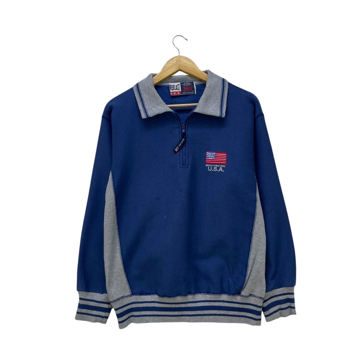 Everlast 💥Vintage 90s Everlast Half Zip Pullover Size US M / EU 48-50 / 2 - 1 Thumbnail