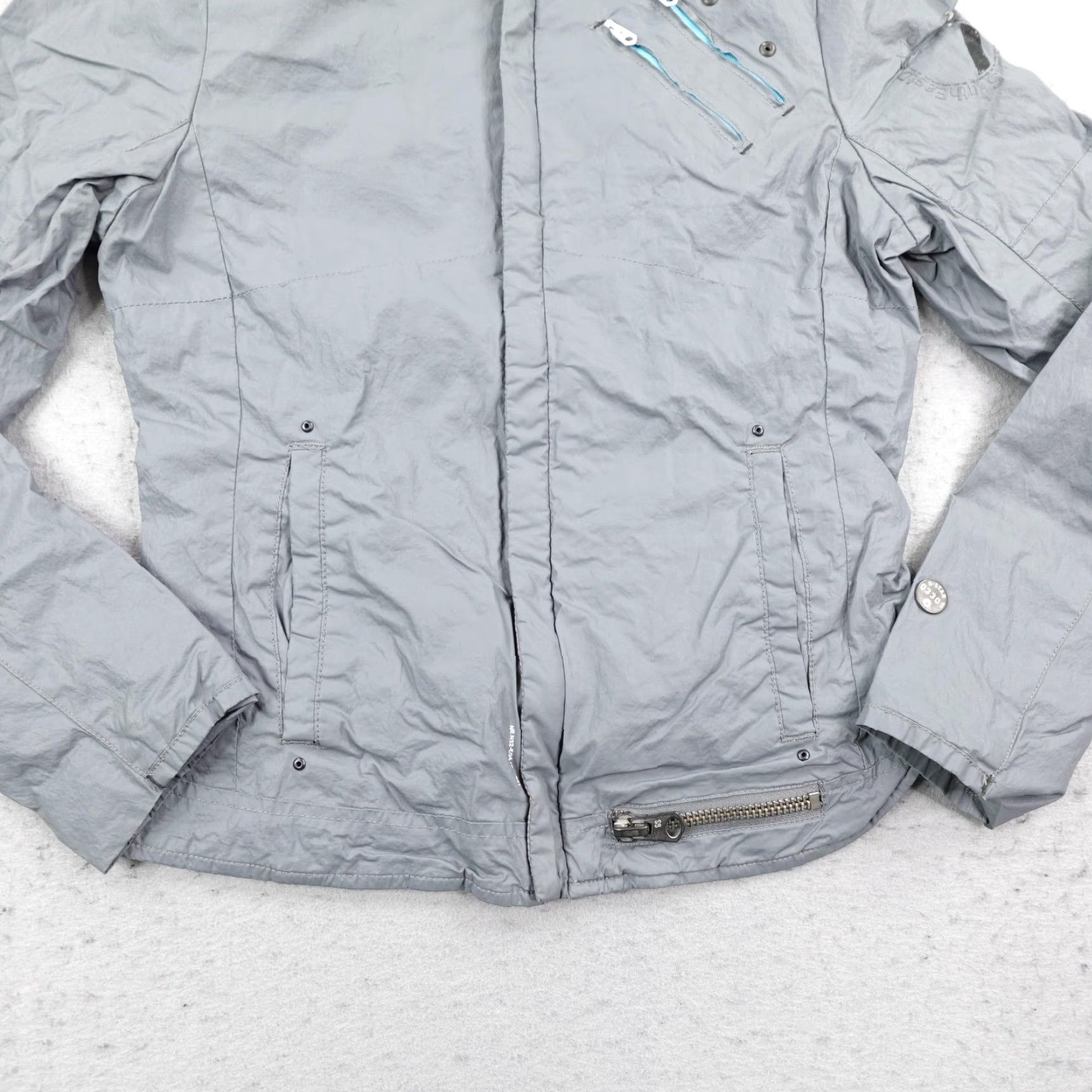 Vintage G Star RAW Jacket Womens Small Gray Smith Windbreaker Bomber Coat Full Zip Up Size S / US 4 / IT 40 - 3 Thumbnail