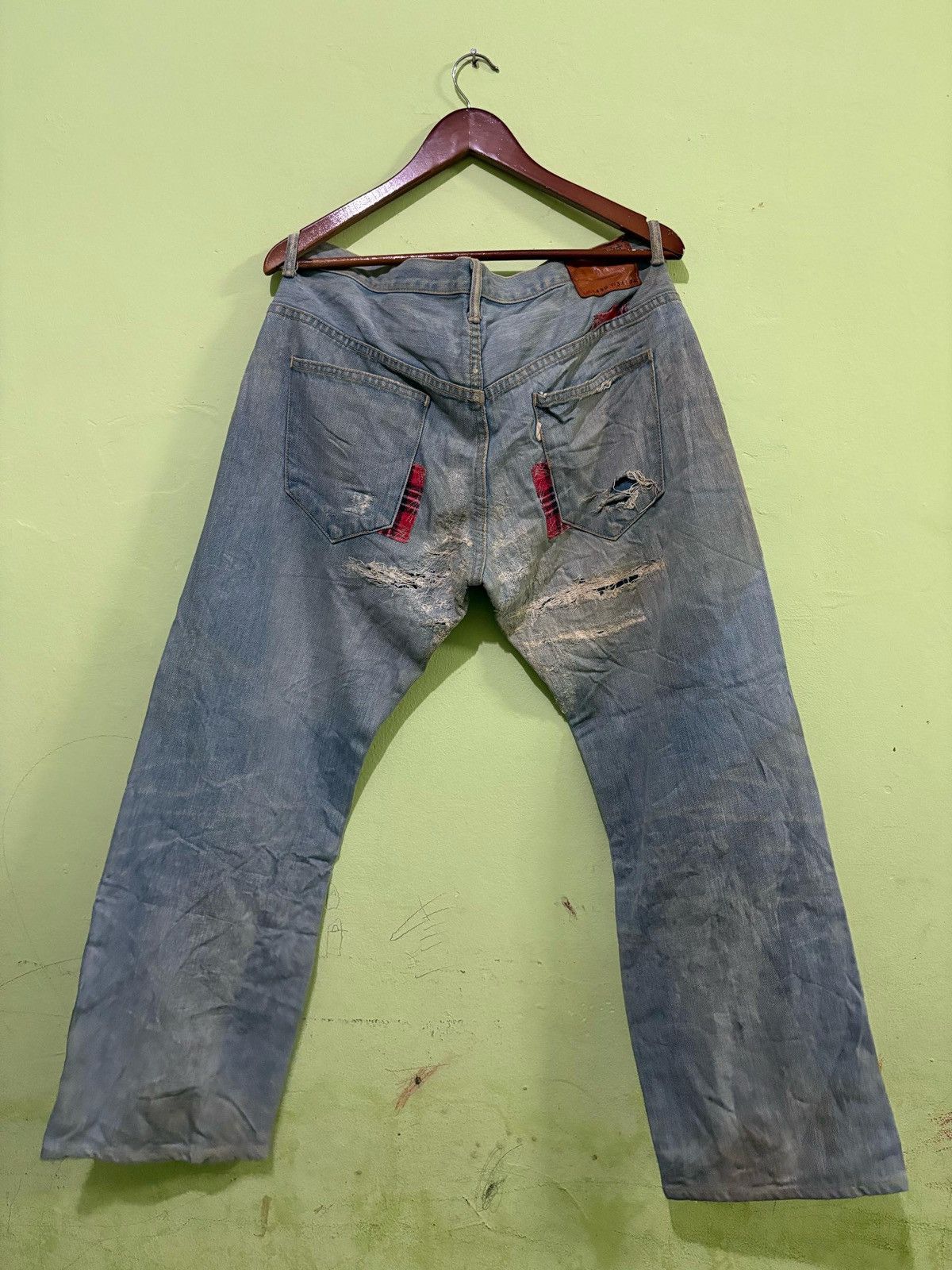 Other Dope Drakkar Distressed Denim pant Size US 33 - 6 Thumbnail
