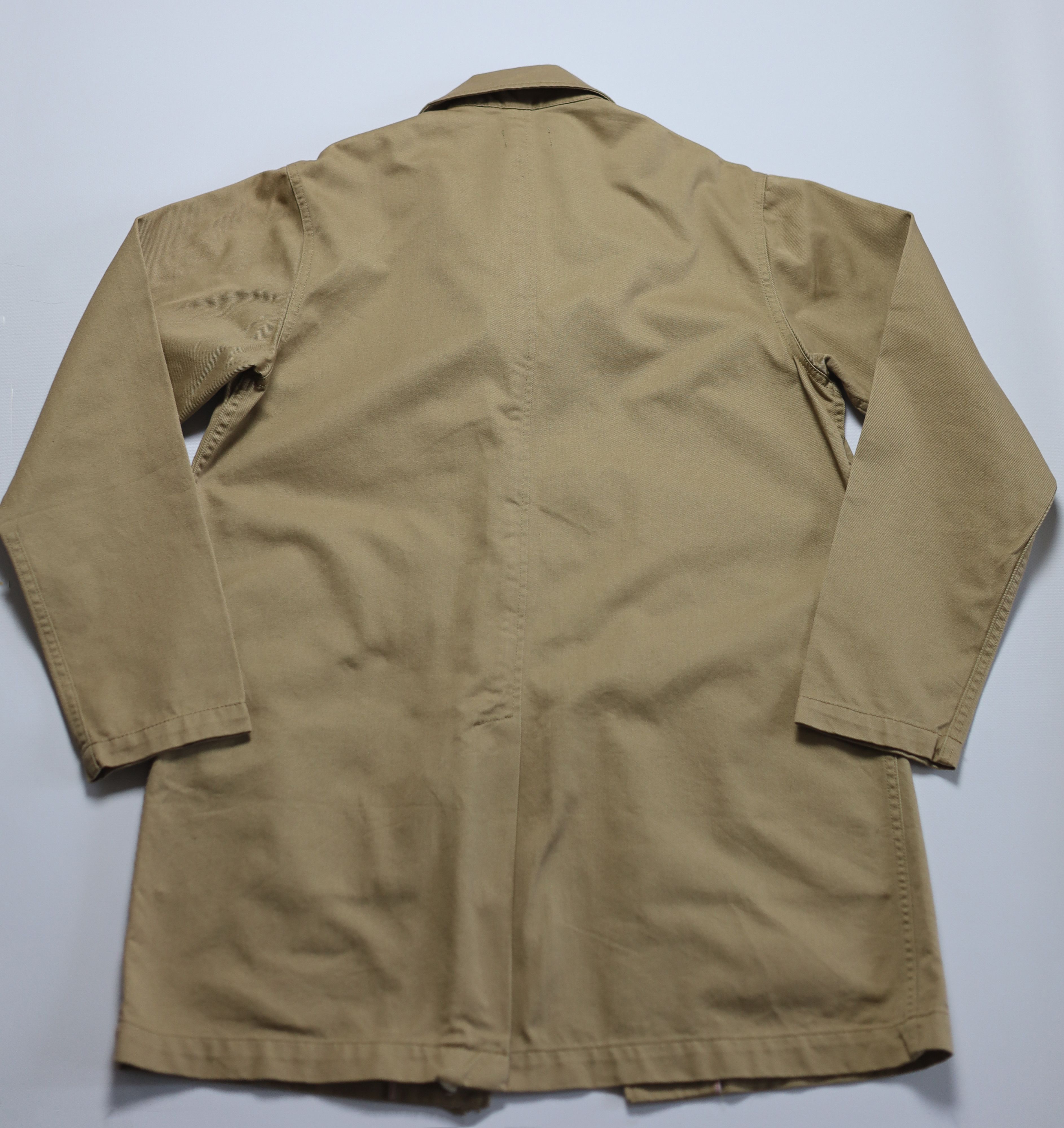 C.O.F. Studio Men's C.O.F Studio Biege Moleskin Cotton Coat Size M Size US M / EU 48-50 / 2 - 7 Thumbnail