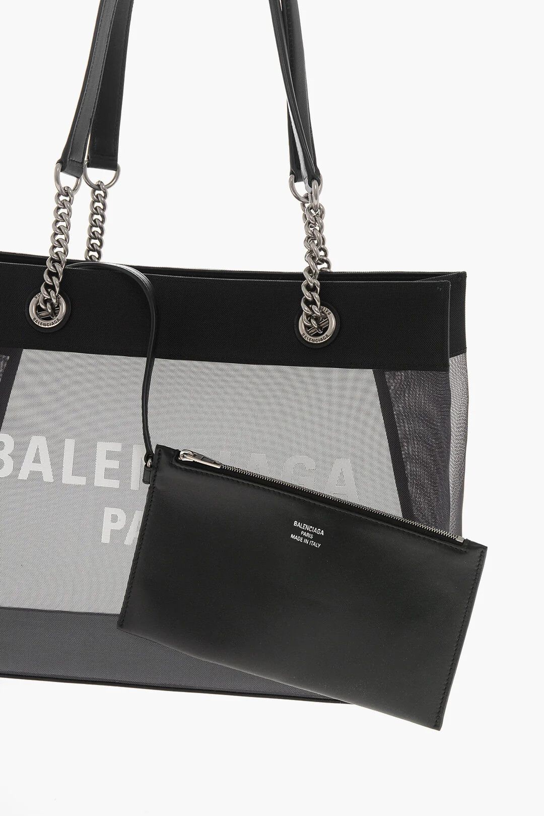 Balenciaga og1mm0326 Size: OS / Semi-Transparent Tote Bag in Black Size ONE SIZE - 3 Thumbnail