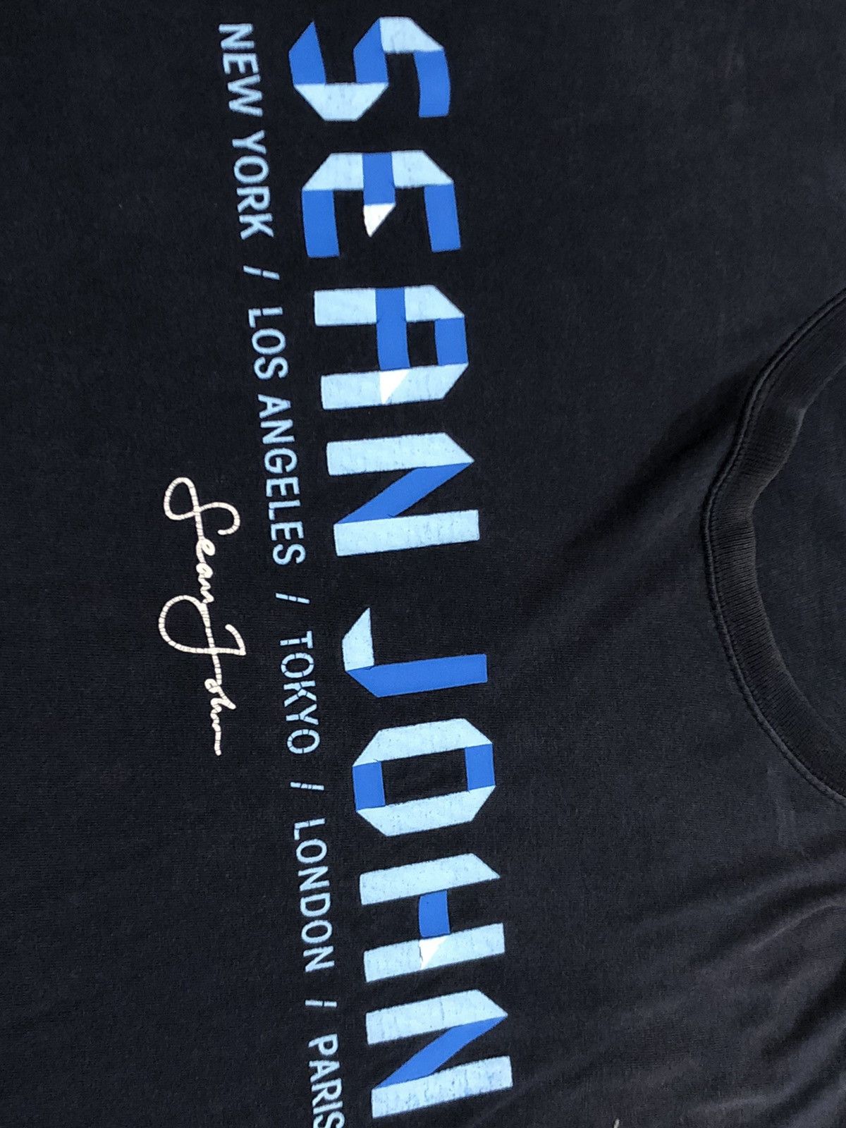 Sean John × Vintage Y2K Sean John Spellout Diddy Tee Size US XXL / EU 58 / 5 - 2 Thumbnail
